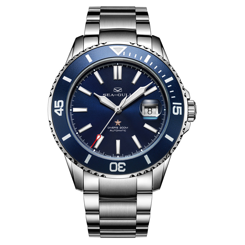 Seagull Ocean Series 200m Waterproof Magnified Date Window Dive