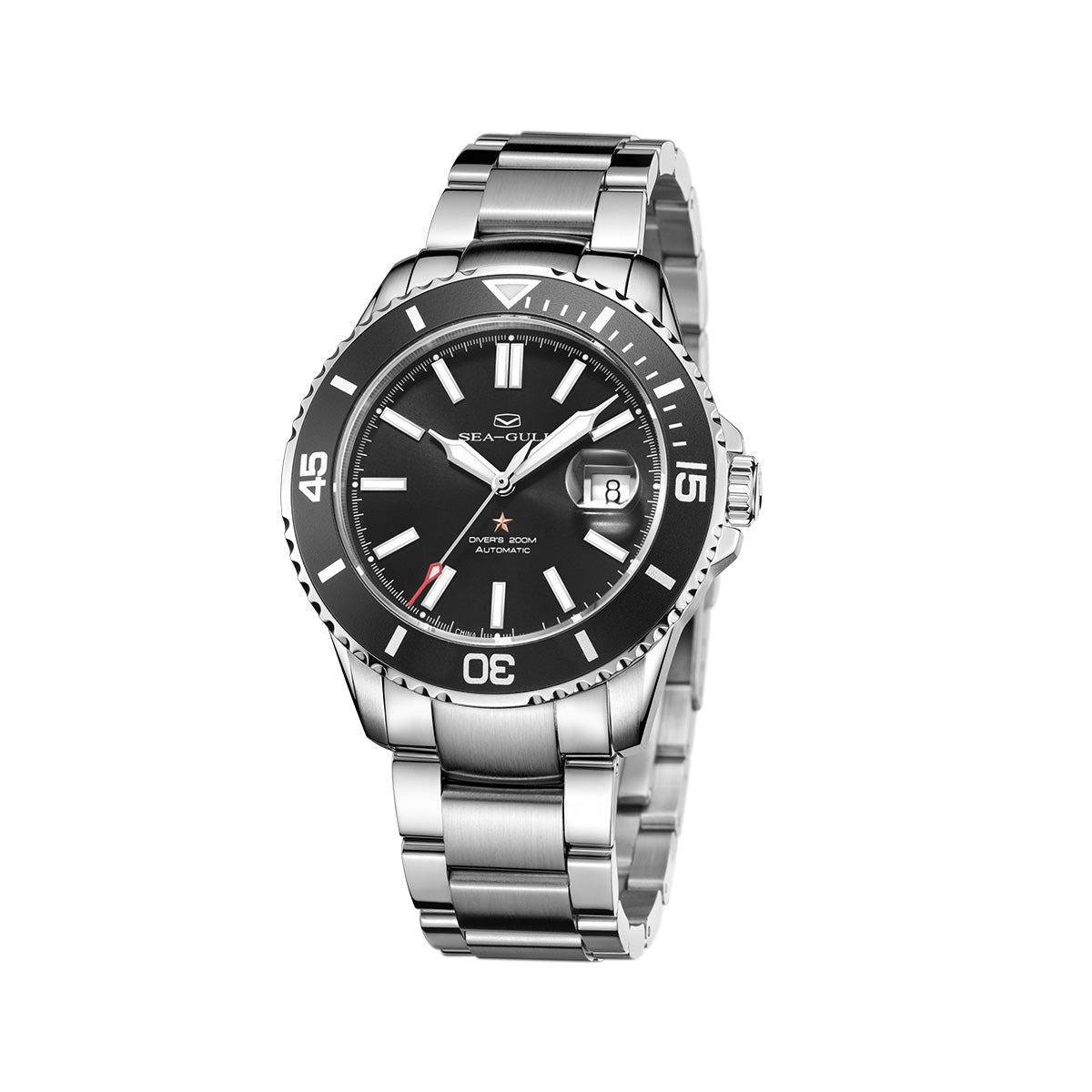 Seagull Ocean Series 200m Waterproof Magnified Date Window Dive