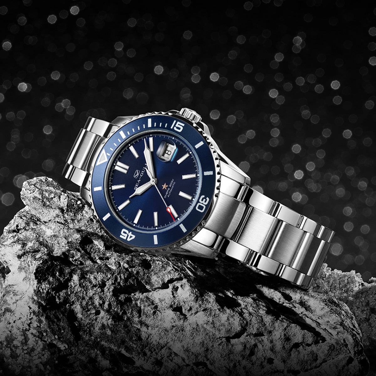 Seagull Ocean Series 200m Waterproof Magnified Date Window Dive