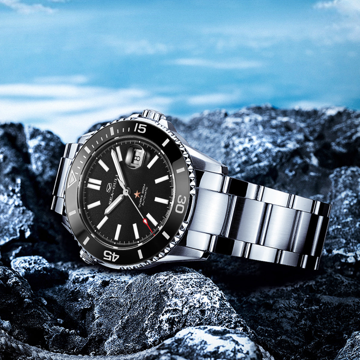 SEAGULL 海嶋　4B-1 Seagull Ocean Seriers 200m Waterproof Ceramic Bezel Diver Men's