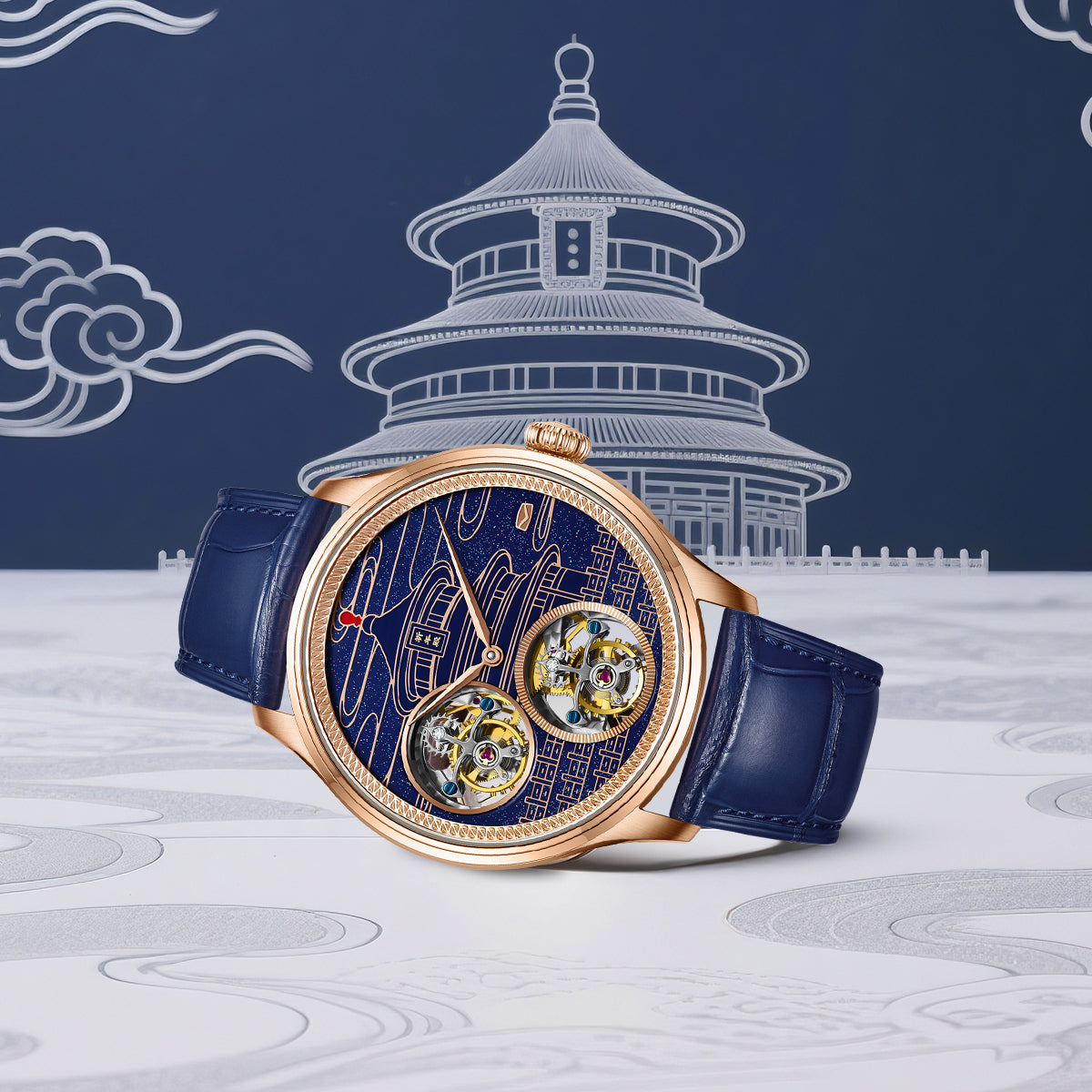 Master Series Temple of Heaven Double Tourbillon 43mm
