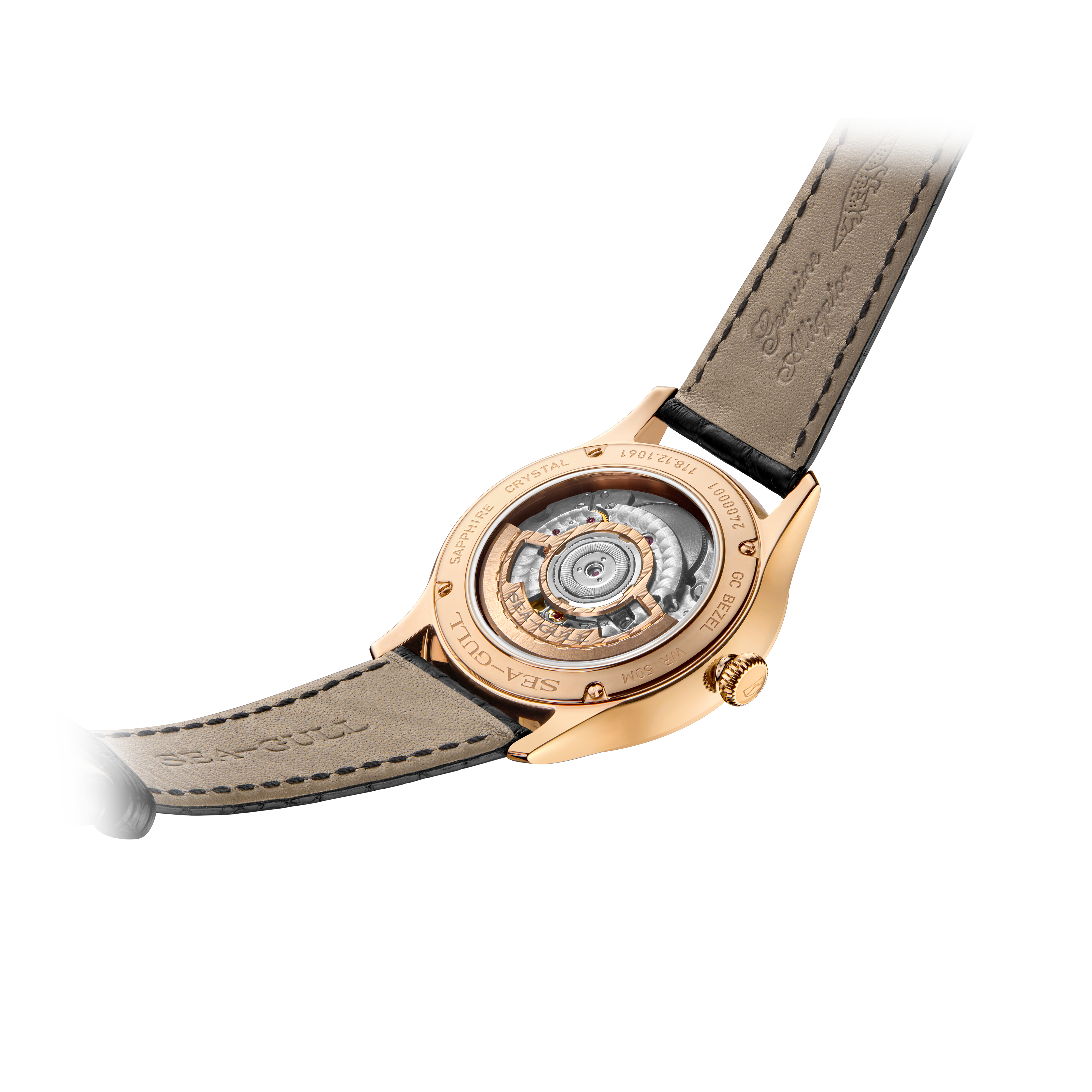 Seagull 18K Gold Case Calendar Couple Dress Watch Automatic Mechanical Watch 1061 Seagull 18K Gold Case Calendar Couple Dress Watch Automatic Mechanical Watch 1061
