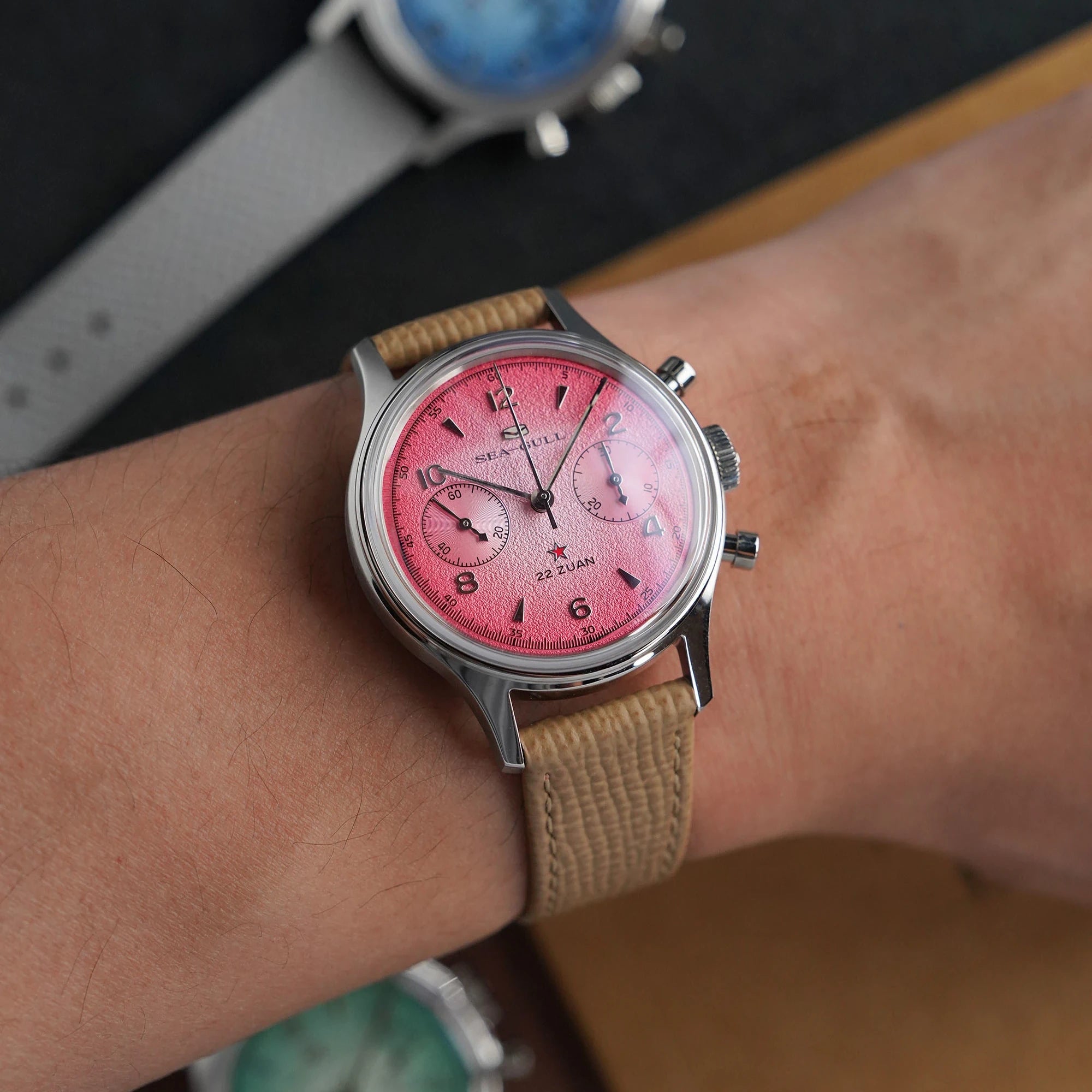 Seagull 1963 Aurora Edition Chronograph Watch 37.3mm