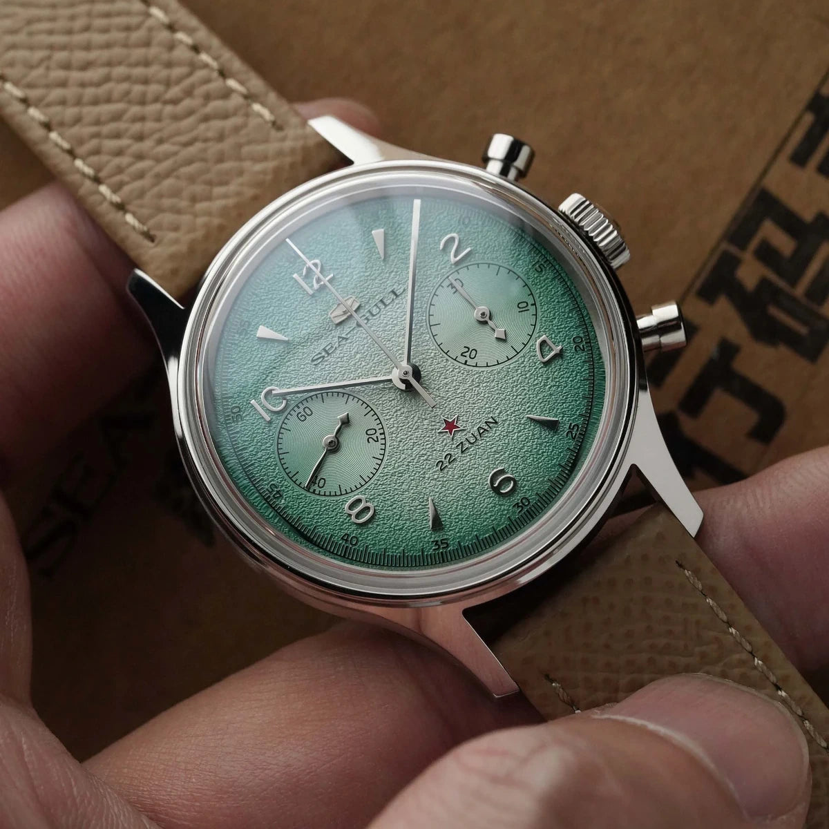 Seagull 1963 Aurora Edition Chronograph Watch 37.3mm