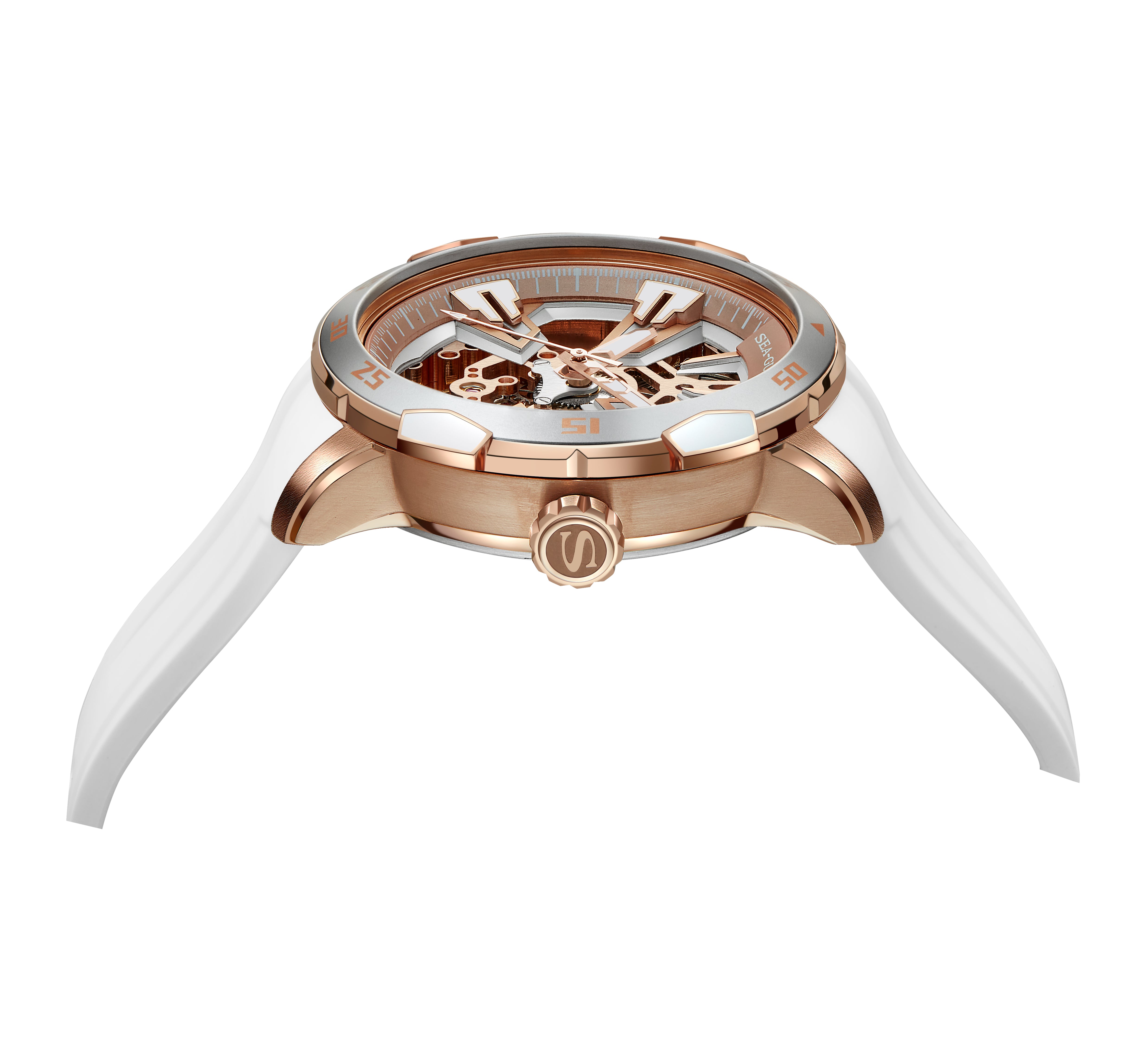 ساعة Edge Series Skeleton Dial للزوجين 44.5 مم/40.5 مم