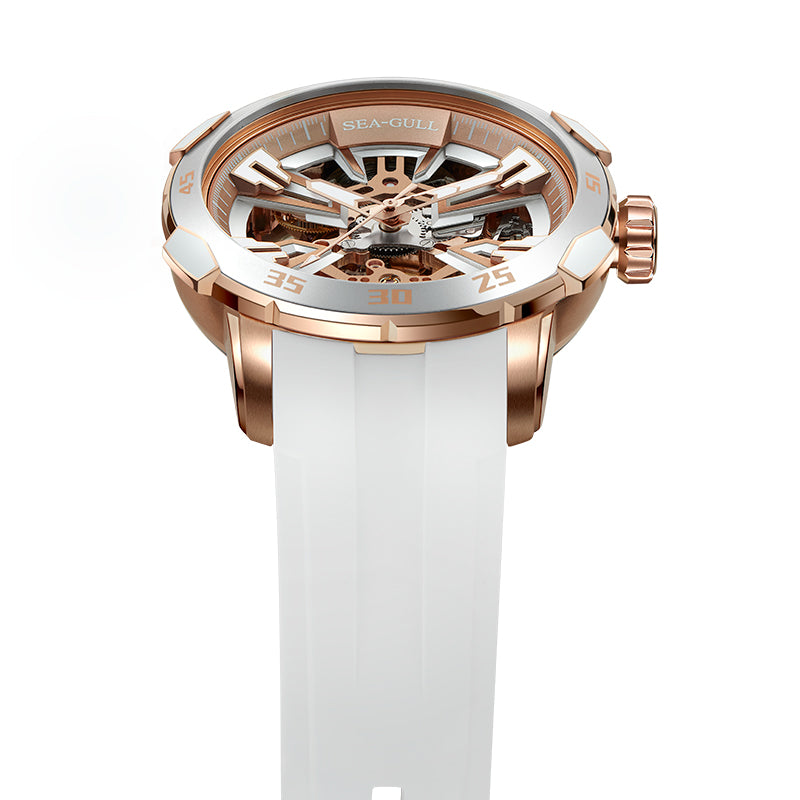 ساعة Edge Series Skeleton Dial للزوجين 44.5 مم/40.5 مم