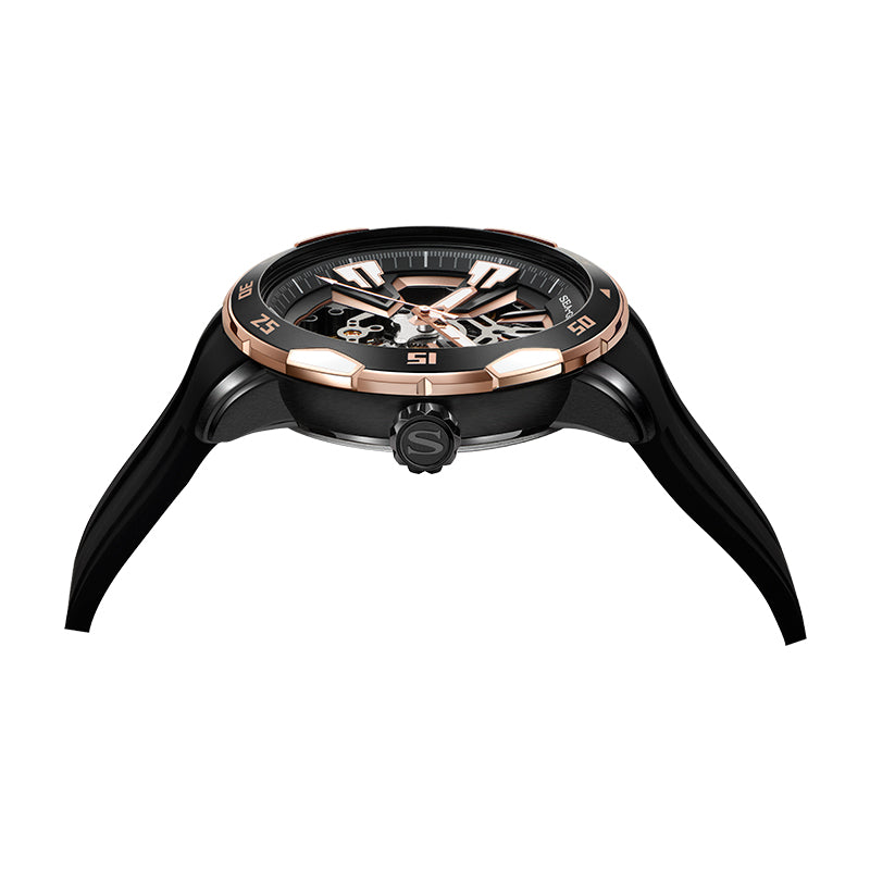 ساعة Edge Series Skeleton Dial للزوجين 44.5 مم/40.5 مم