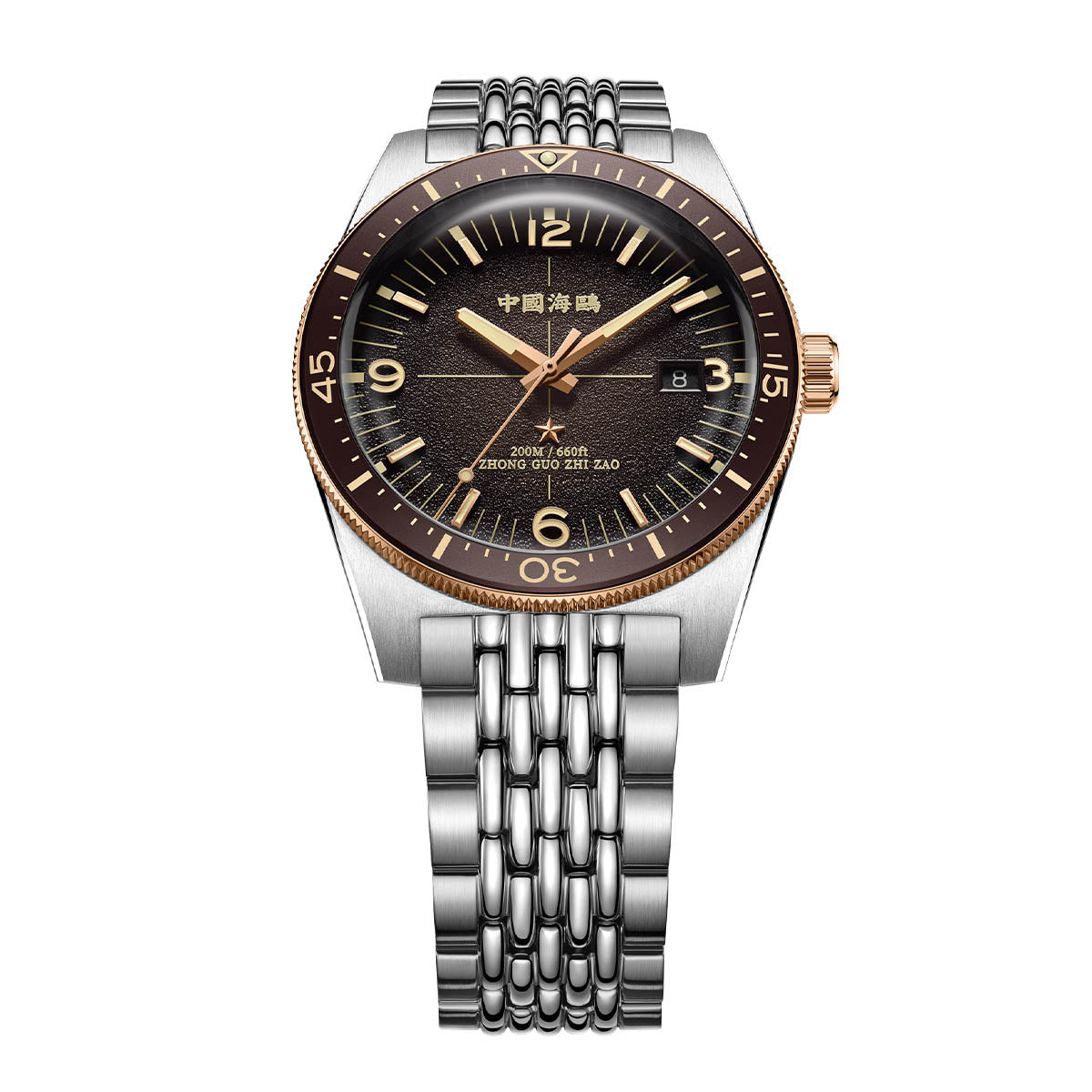 Ocean Series 1984 Antarctic Expedition Calendar Luminous Vintage Dive Watch 40mm