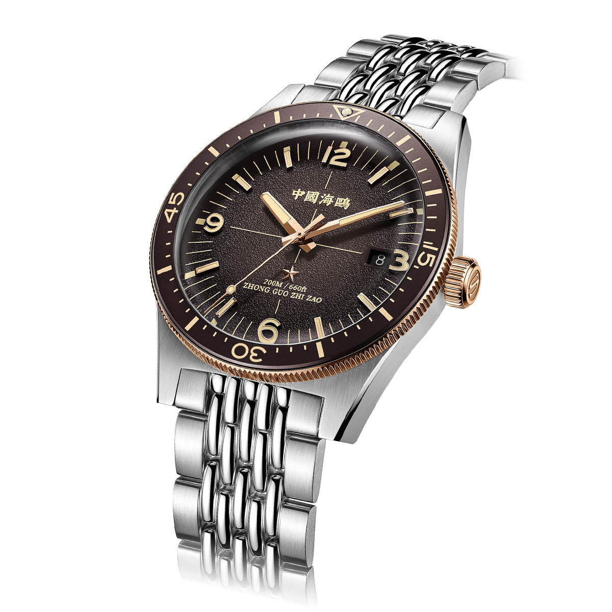 Ocean Series 1984 Antarctic Expedition Calendar Luminous Vintage Dive Watch 40mm