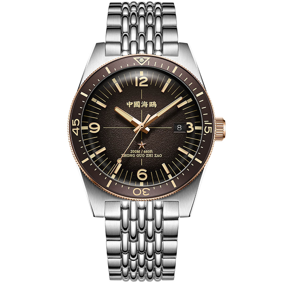 Ocean Series 1984 Antarctic Expedition Calendar Luminous Vintage Dive Watch 40mm