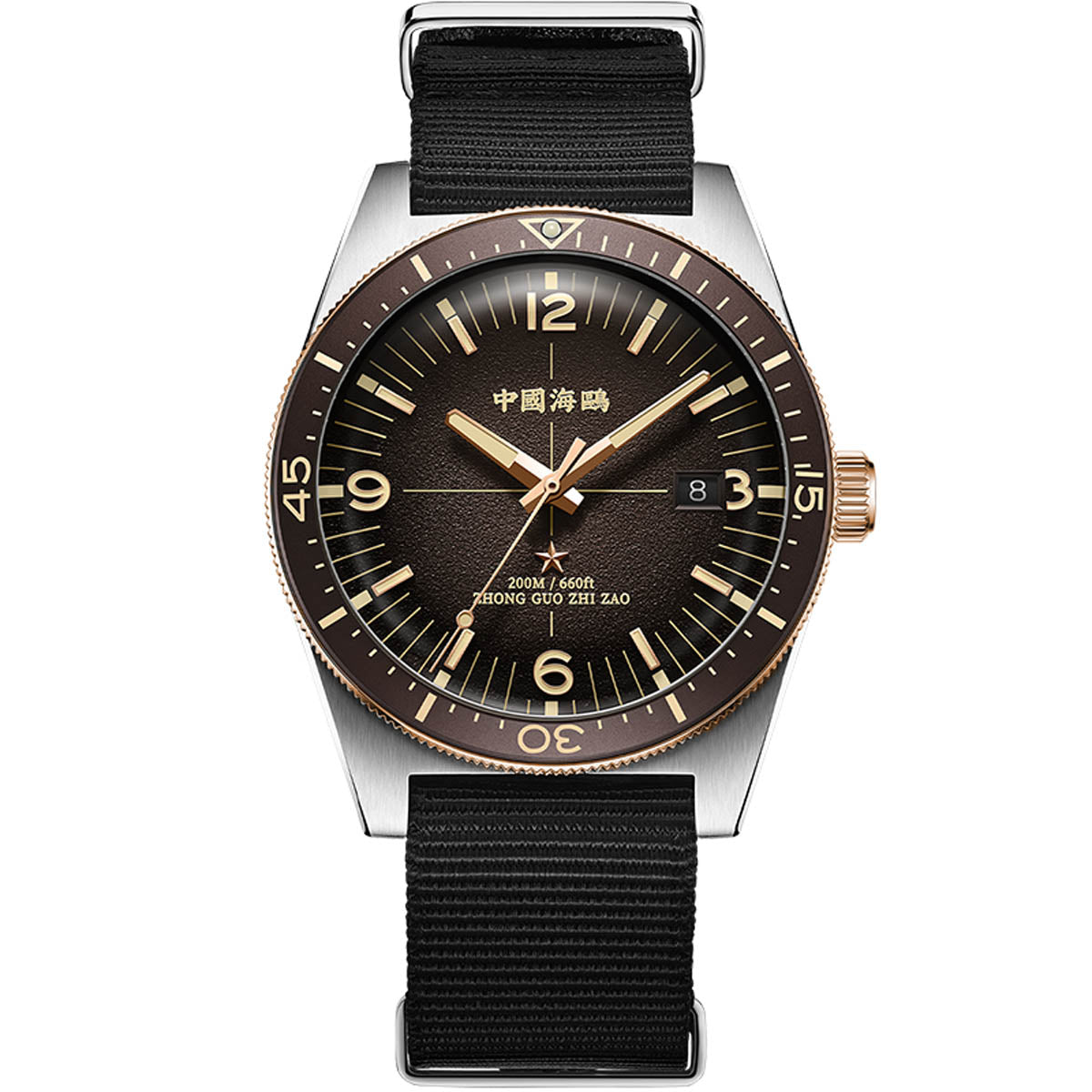 Ocean Series 1984 Antarctic Expedition Calendar Luminous Vintage Dive Watch 40mm