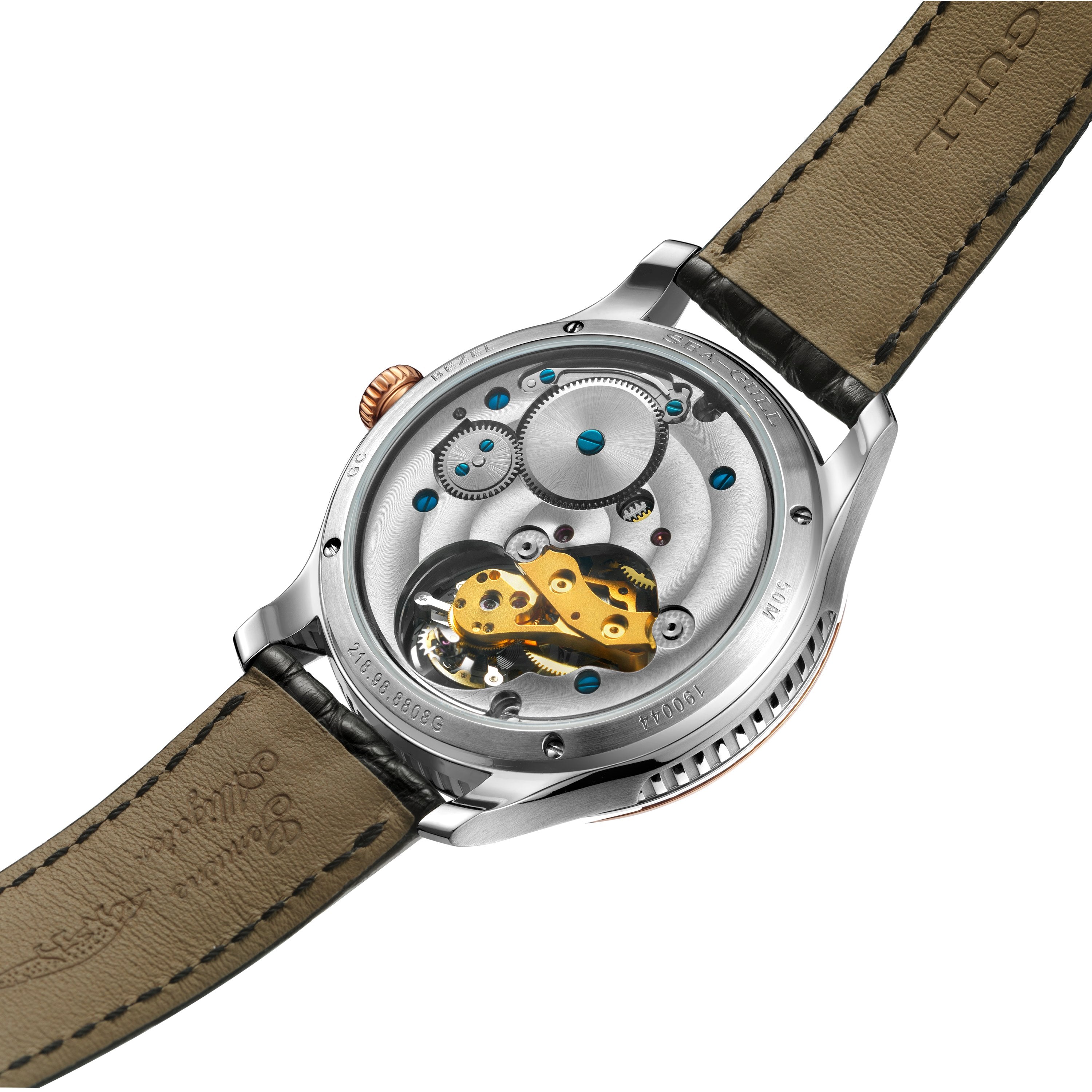 Chinese Taiji Bagua Dial Inclined Tourbillon 43mm