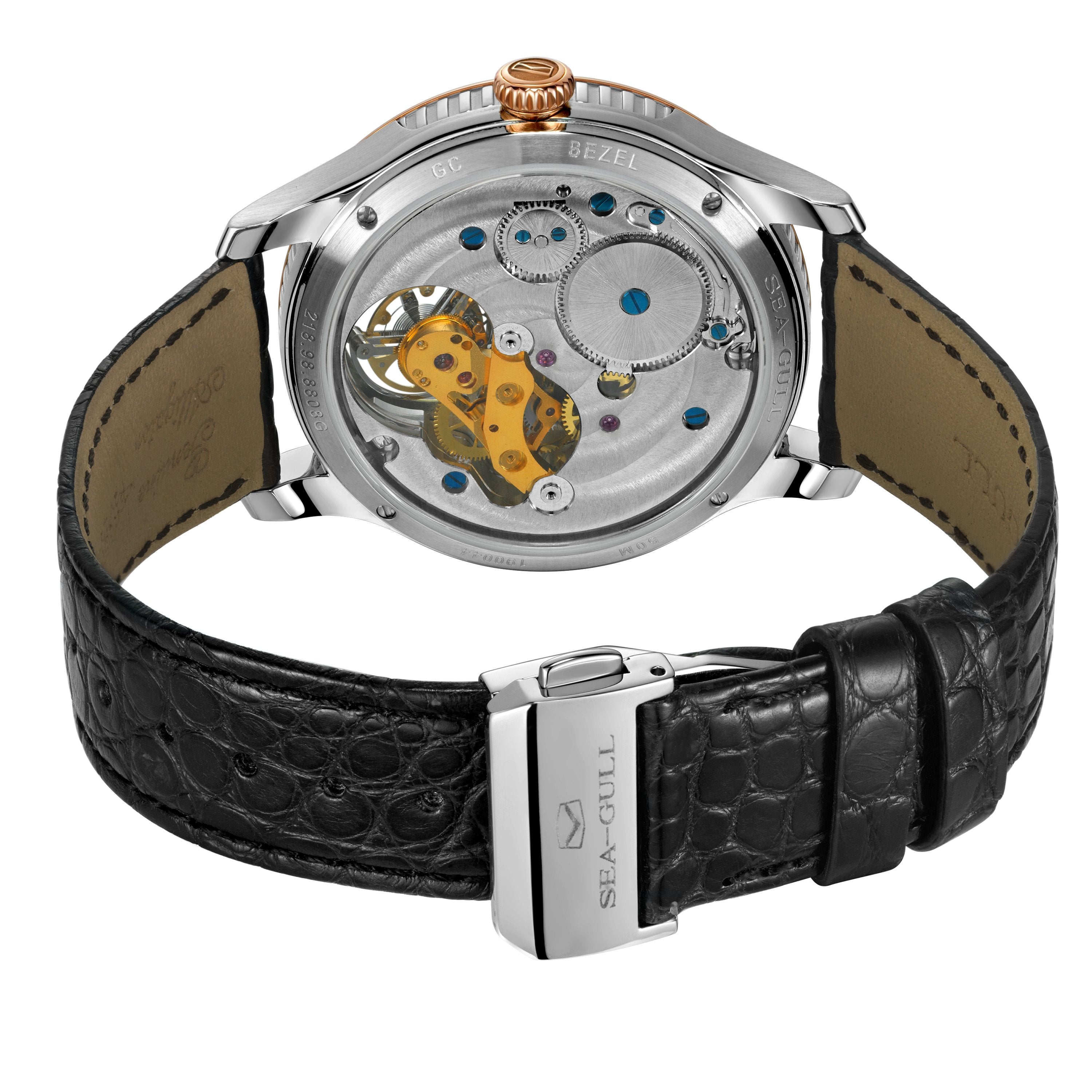 Chinese Taiji Bagua Dial Inclined Tourbillon 43mm
