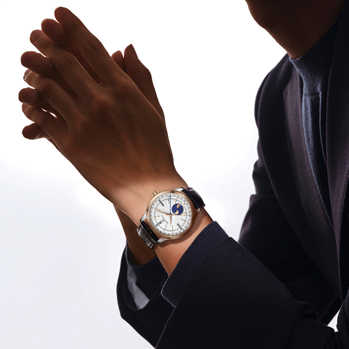 Dual Moon Phases Calendar Business Leisure Watch 41mm