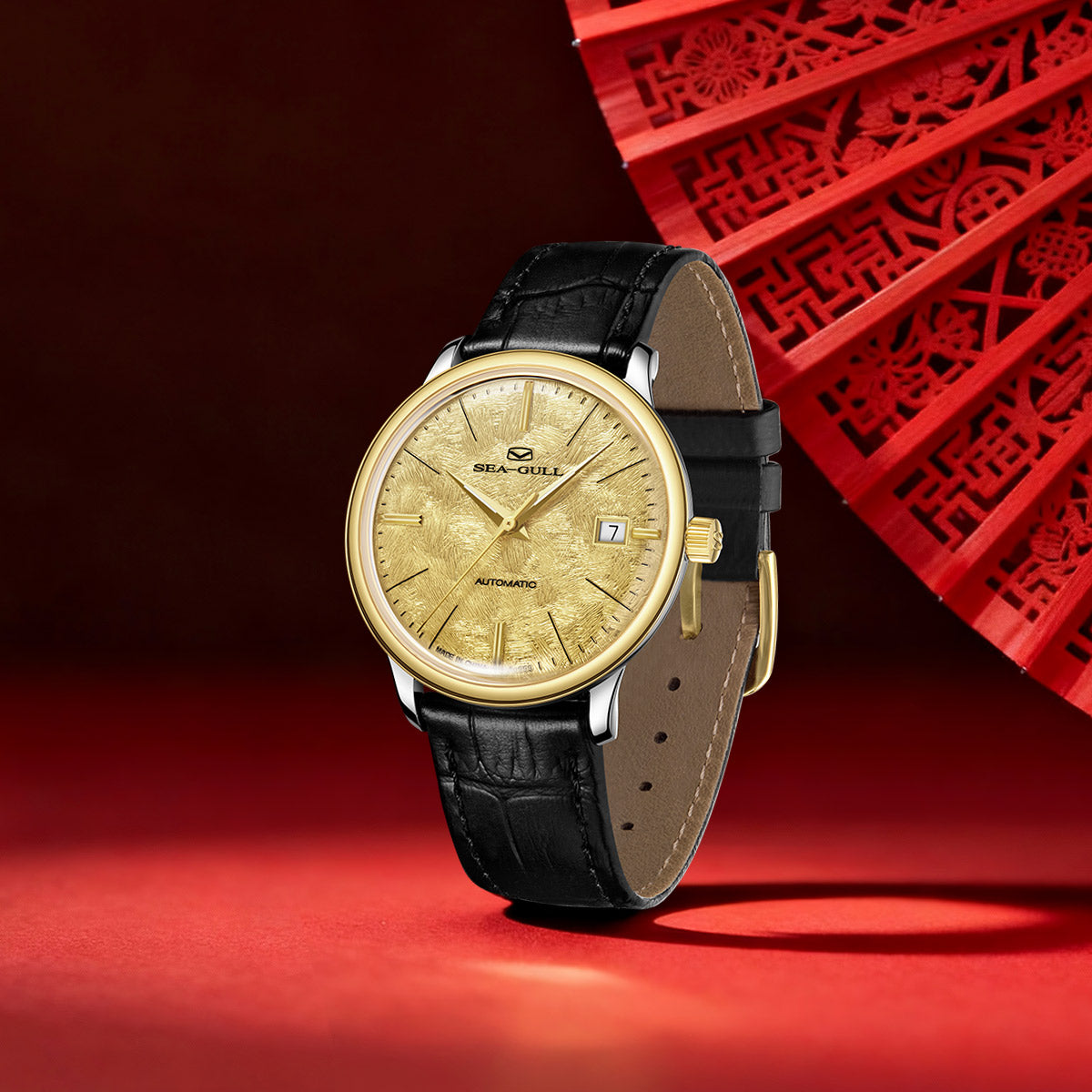 18K Gold Couple Watch Business Leisure Calendar 42mm/36mm