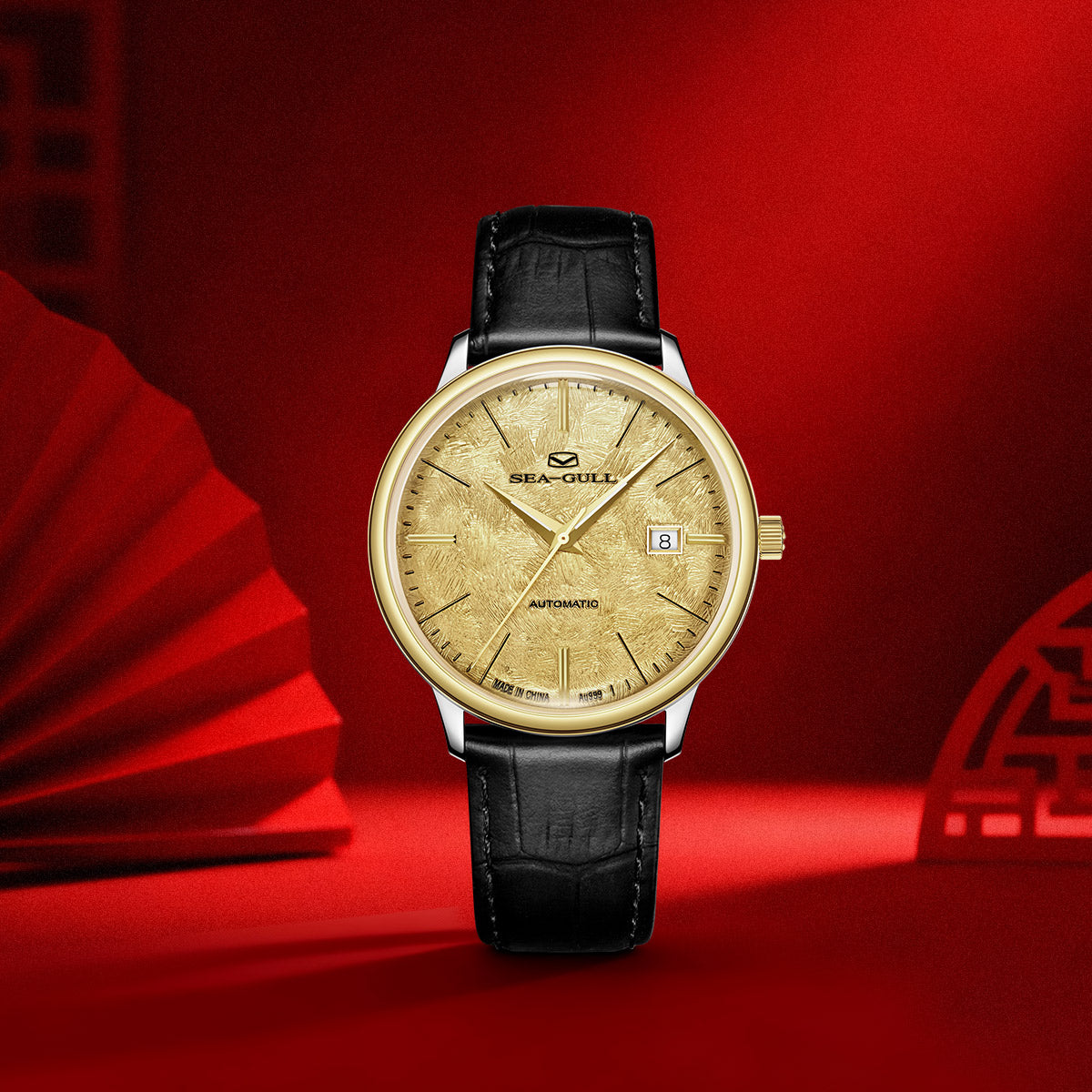 18K Gold Couple Watch Business Leisure Calendar 42mm/36mm