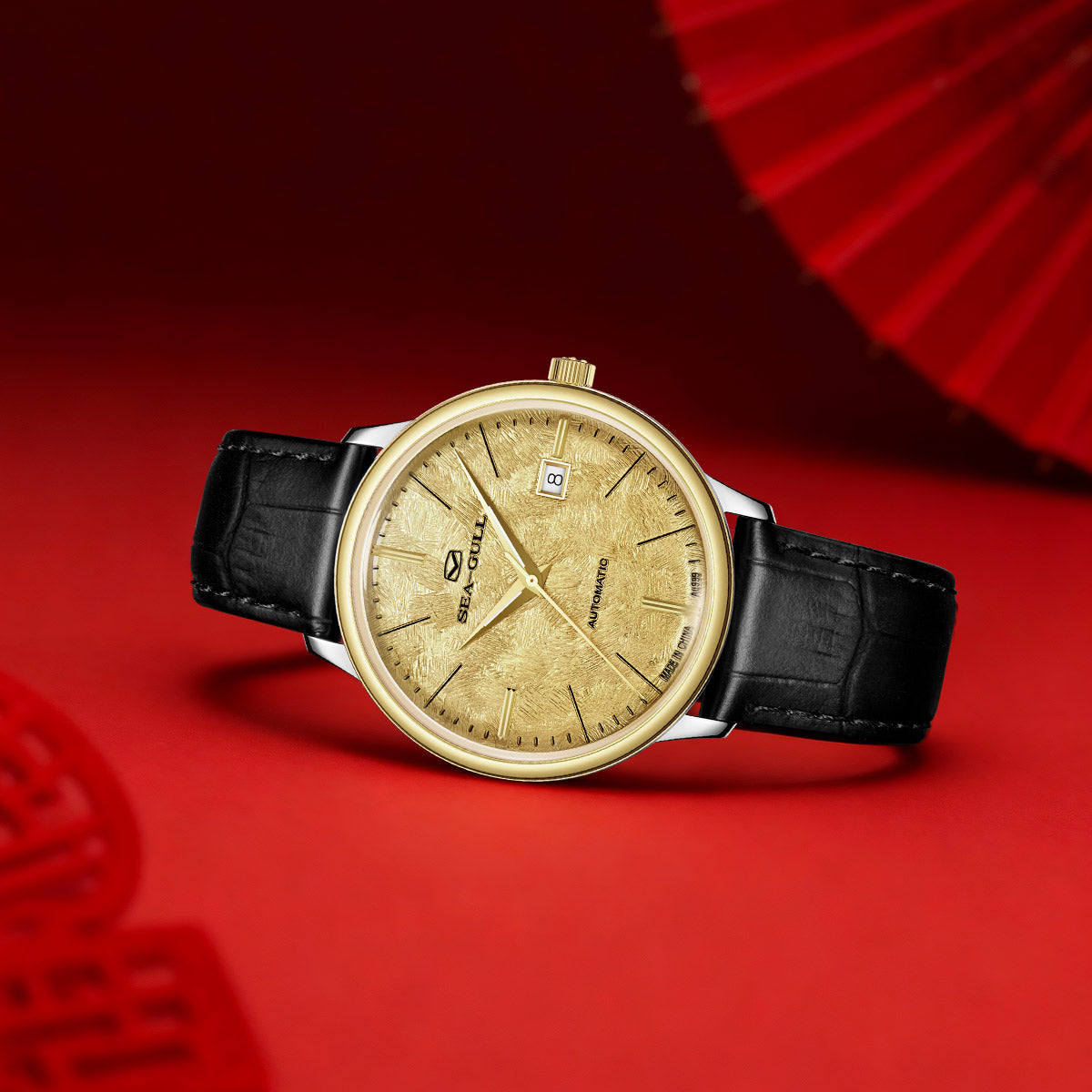 18K Gold Couple Watch Business Leisure Calendar 42mm/36mm