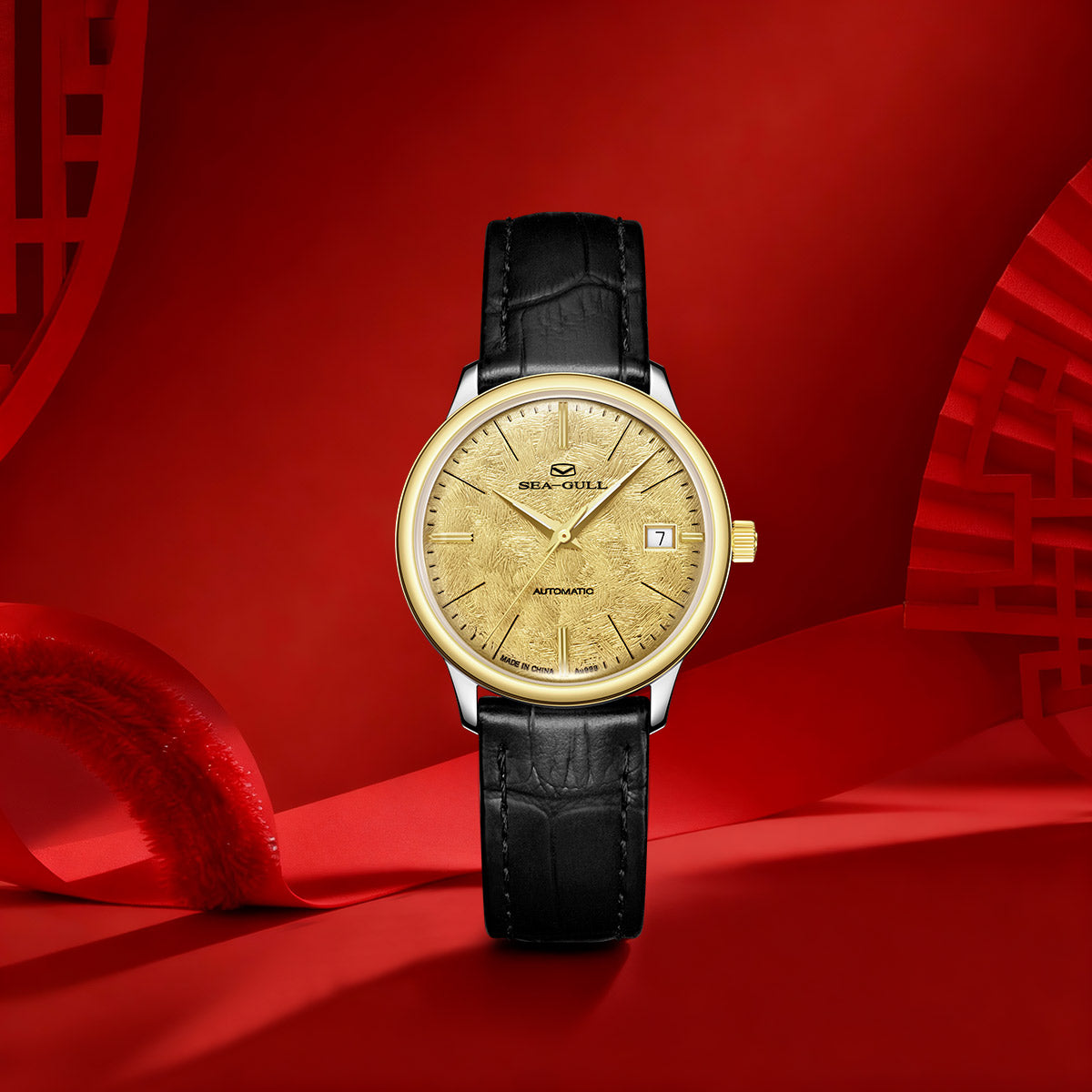 18K Gold Couple Watch Business Leisure Calendar 42mm/36mm