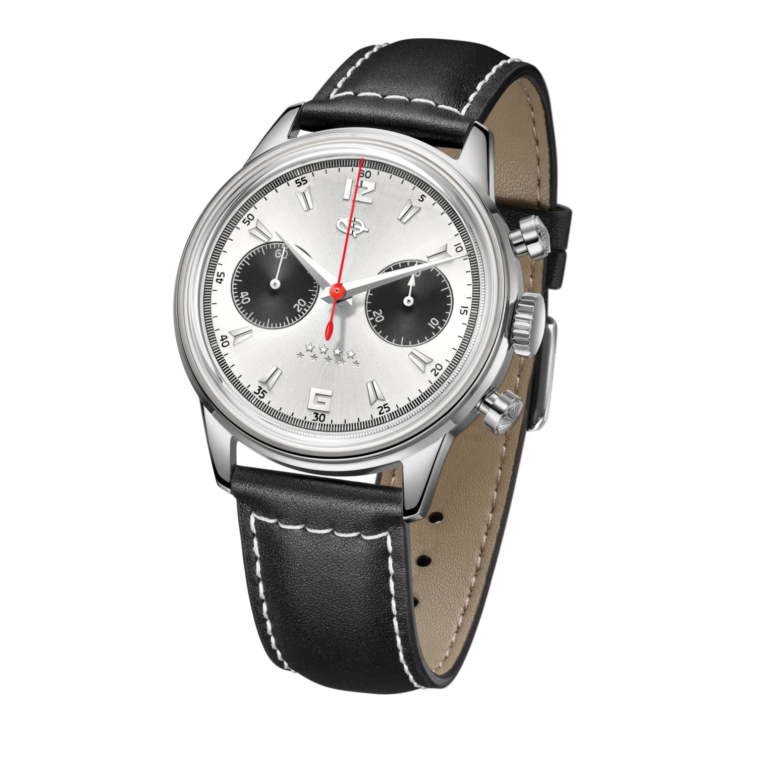 Seagull 1963 Series Reissue D304 Chronograph Watch Panda Eye Edition 40mm