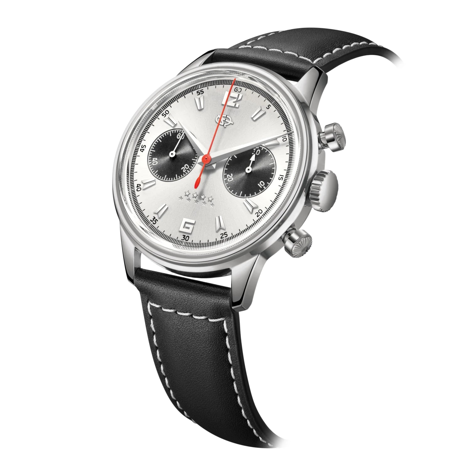 Seagull 1963 Series Reissue D304 Chronograph Watch Panda Eye Edition 40mm