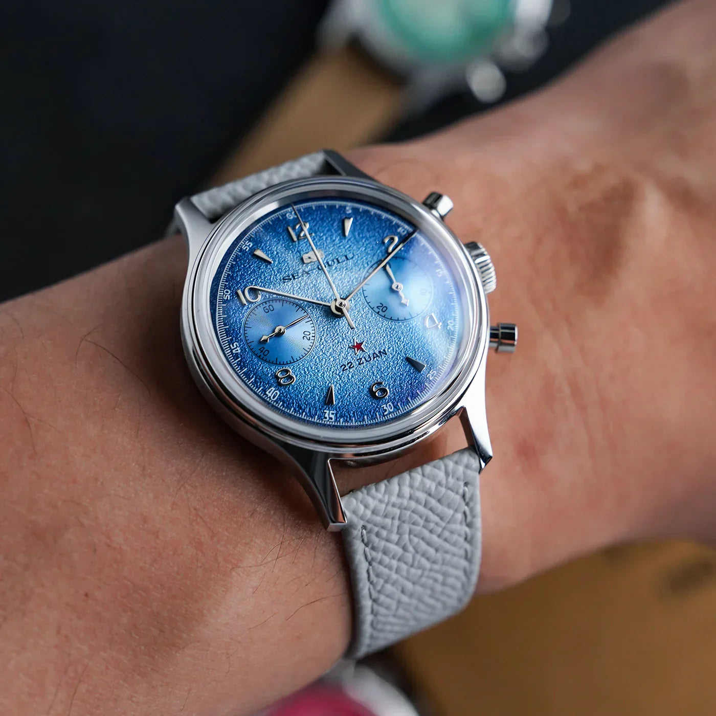 Seagull 1963 Aurora Edition Chronograph Watch 37.3mm