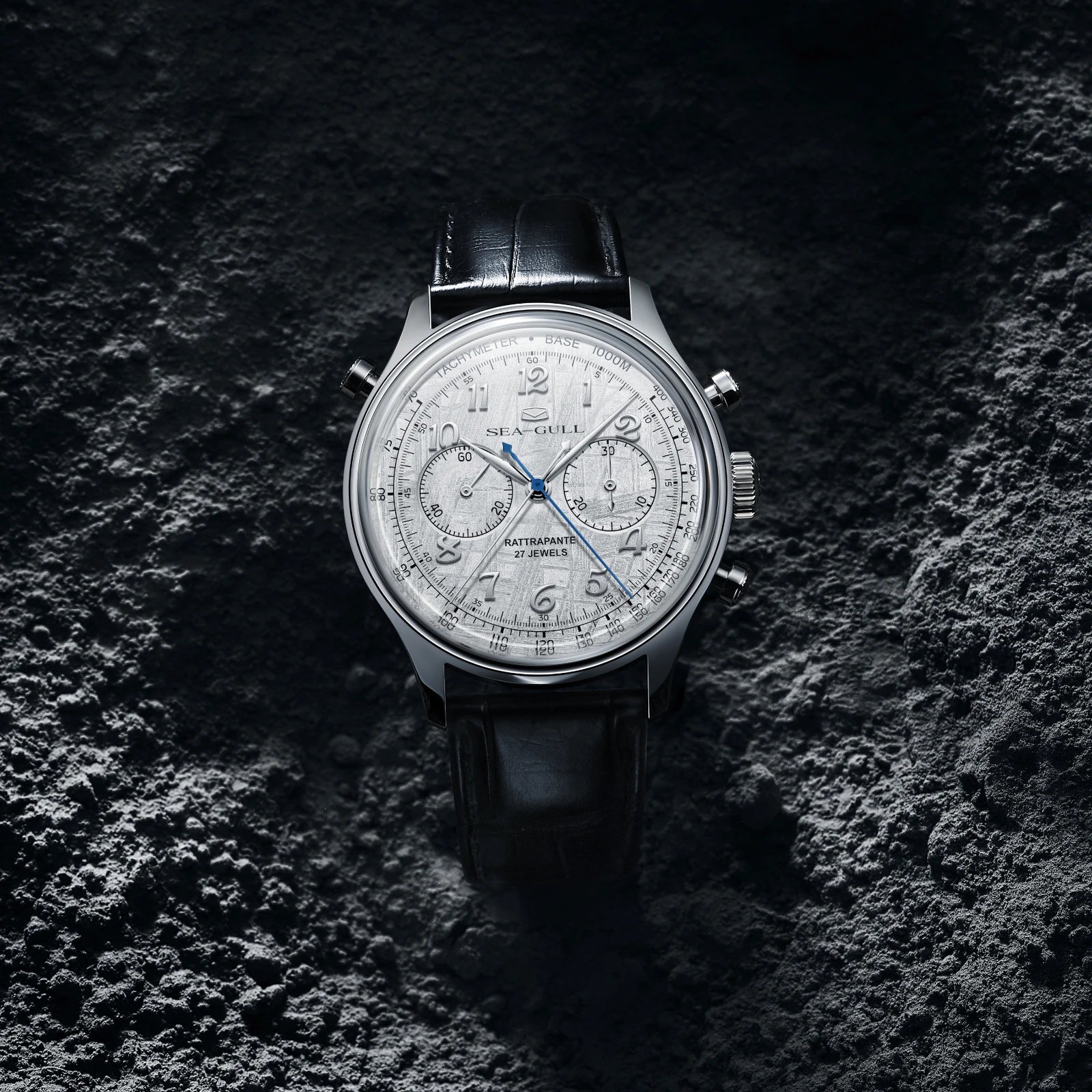 Seagull Meteorite Rattrapante Split-Second Chronograph Limited Edition 42.5mm Close-up
