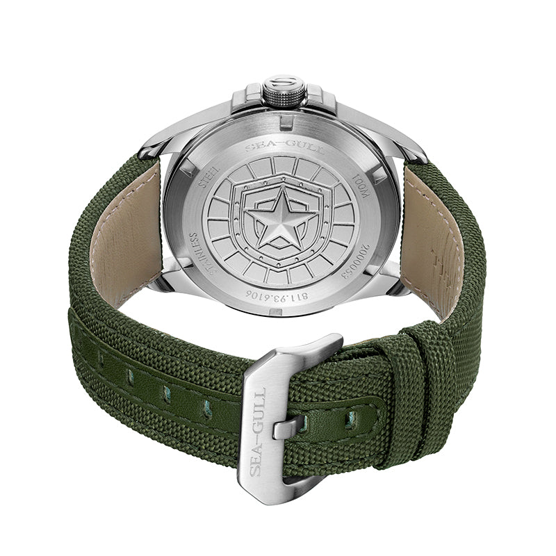 Seagull Army One Military Watch Men's Mechanical Watch 6106