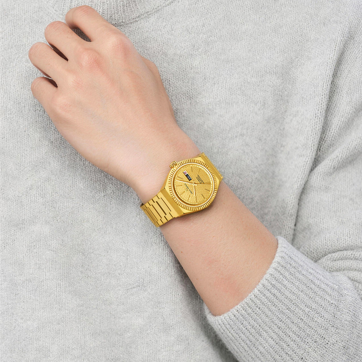 Ancient Cloud Motif Dial Date-day Calender Reissue Automatic Dress Watch 38mm