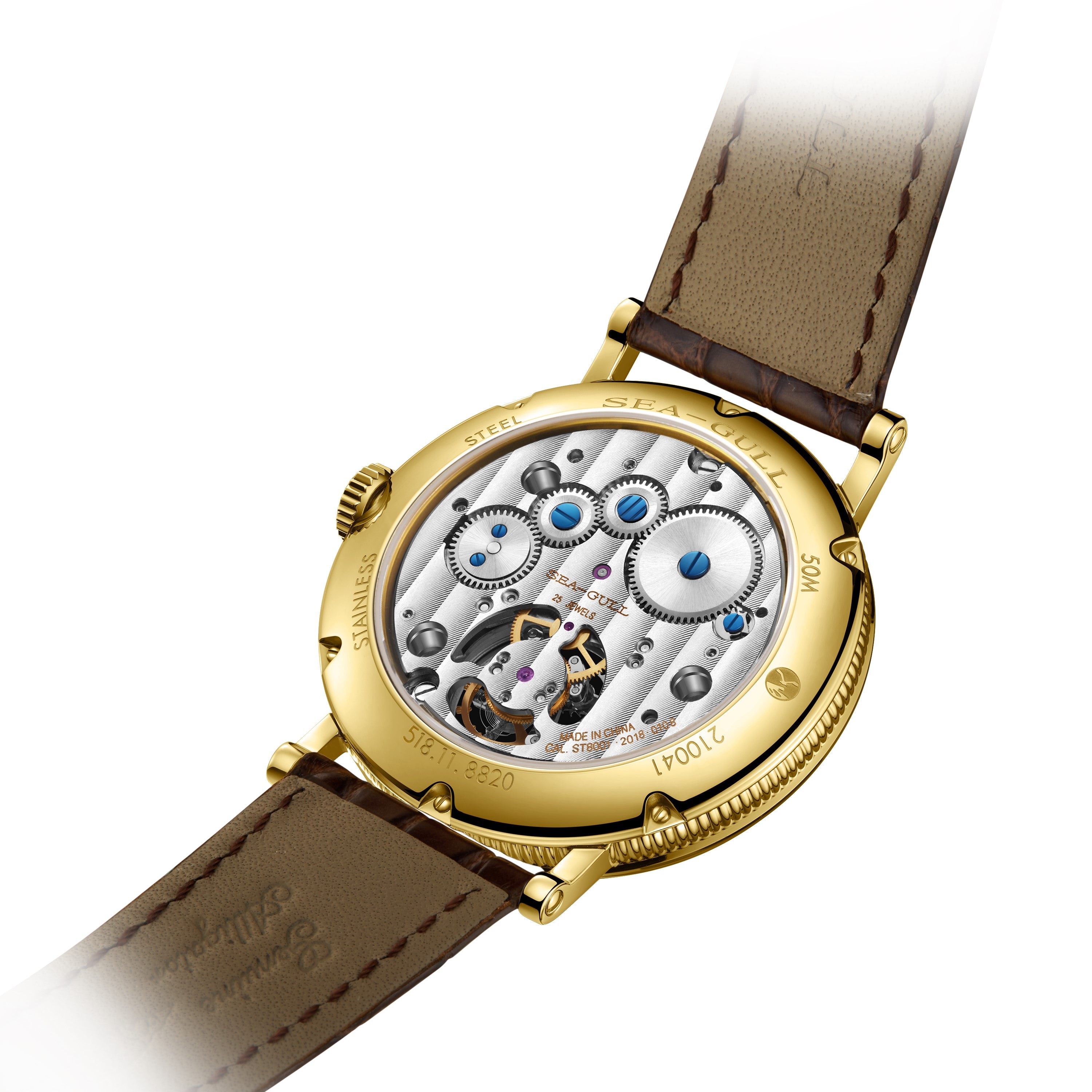 Heritage Series Tourbillon Watch Power Indicator Calendar 41mm