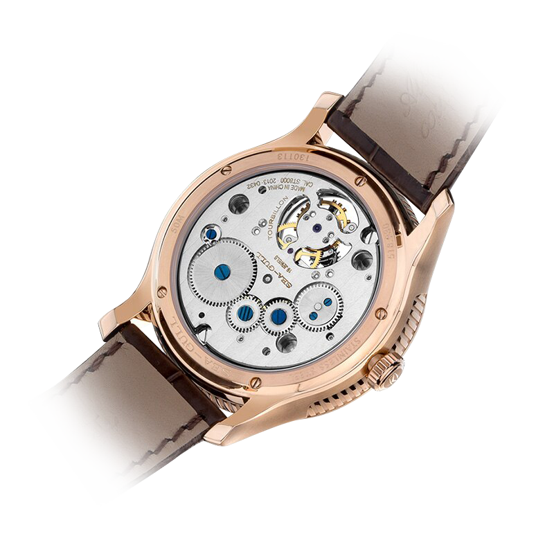 Heritage Series Tourbillon Watch Transparent Caseback 41mm