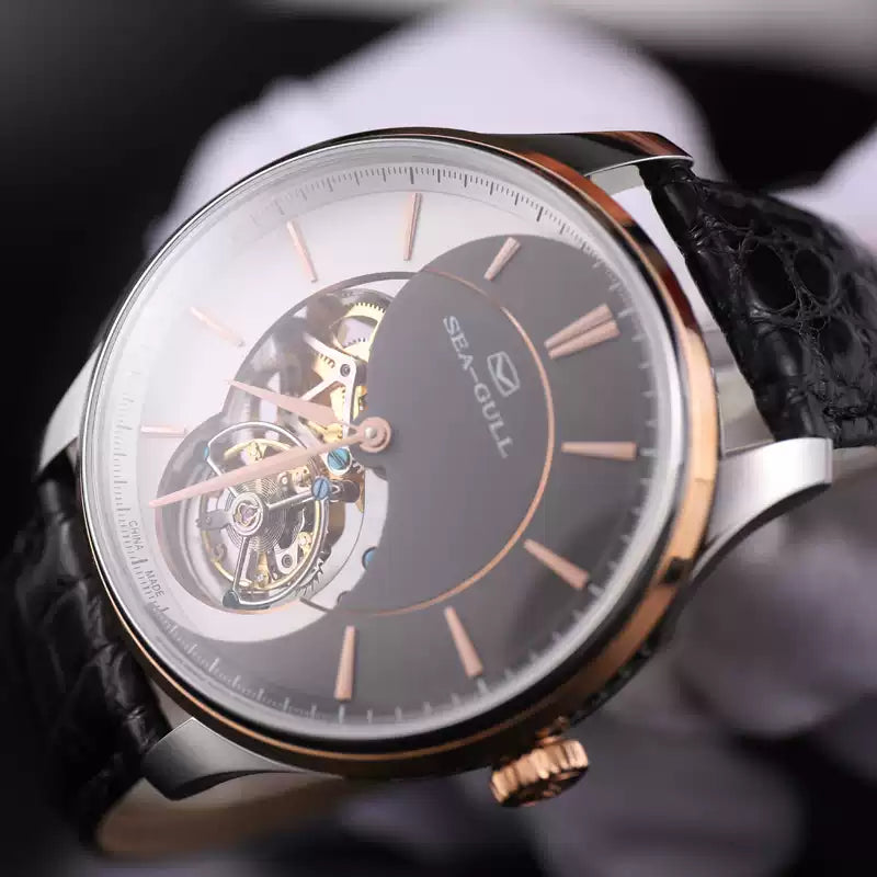 Chinese Taiji Bagua Dial Inclined Tourbillon 43mm