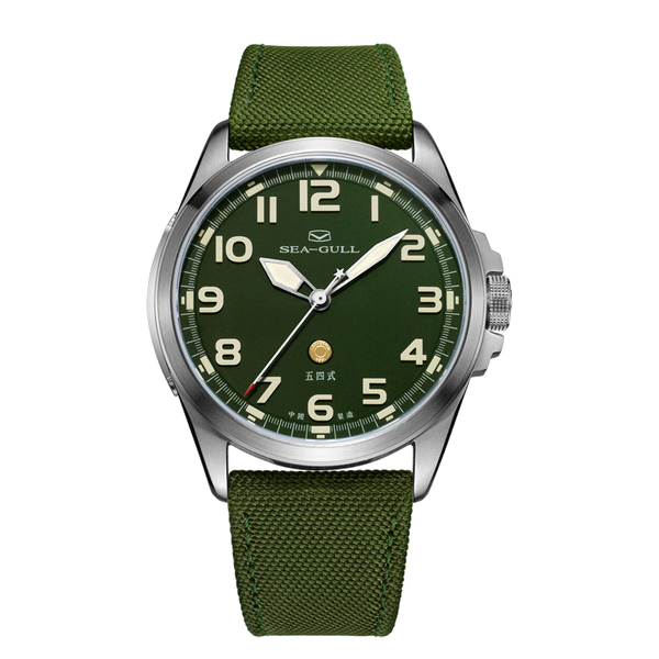 ミリタリートラックオールメタル6x 6,rc Seagull Army One Military Watch Men's Mechanical Watch 6106