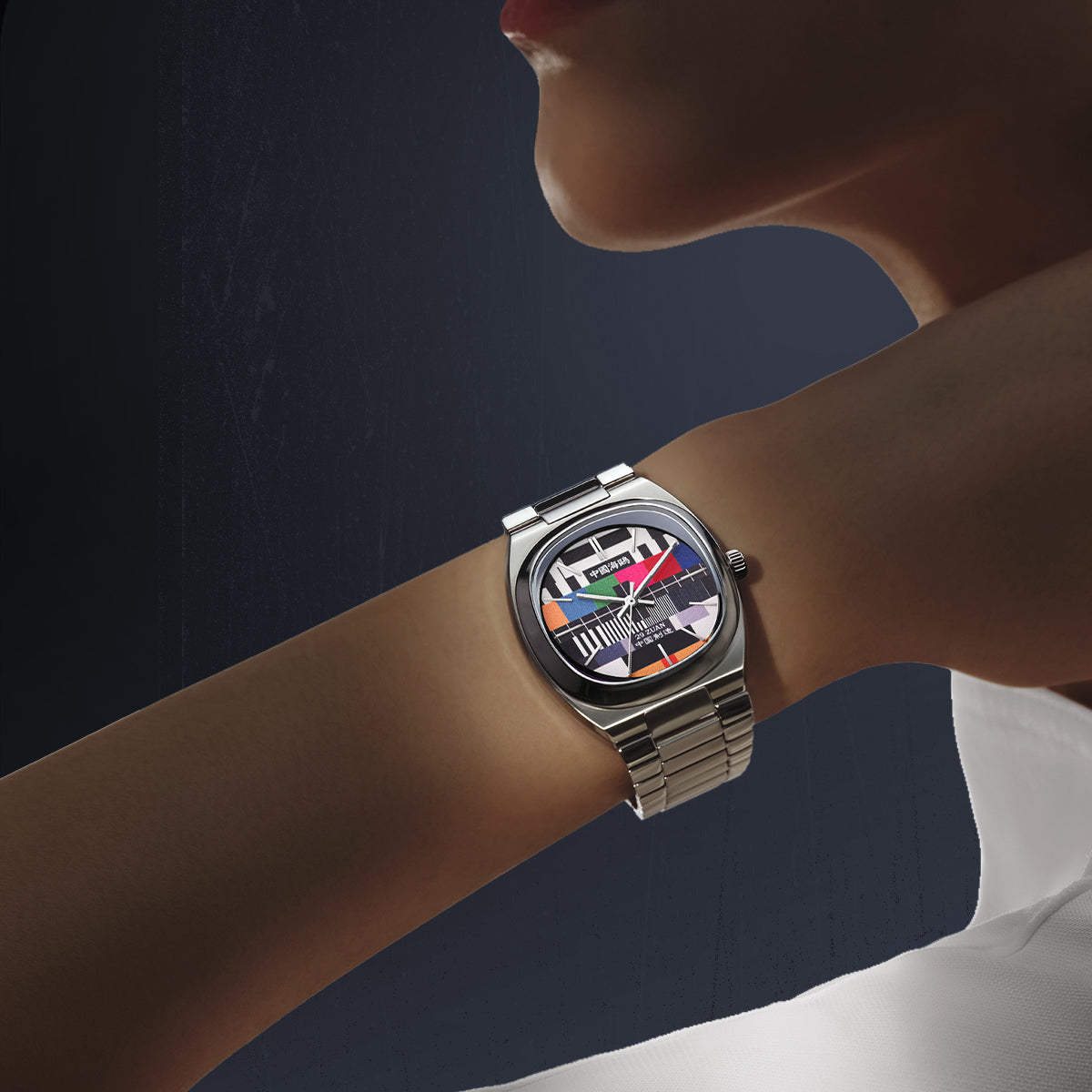 TV-Zifferblatt Vintage-Uhr 32 mm