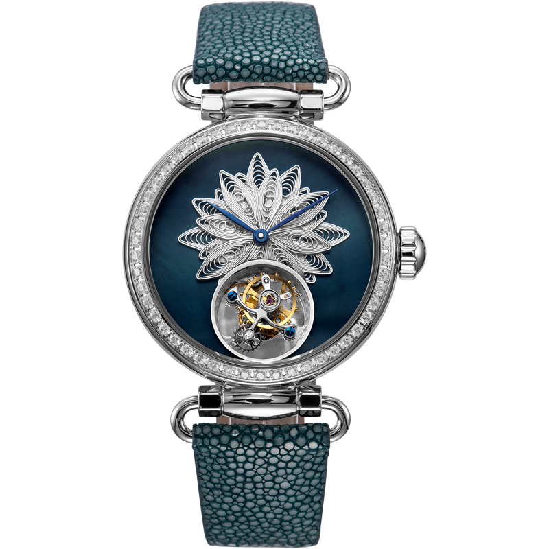 Artist Series Silver Filigree Tourbillon 39mm