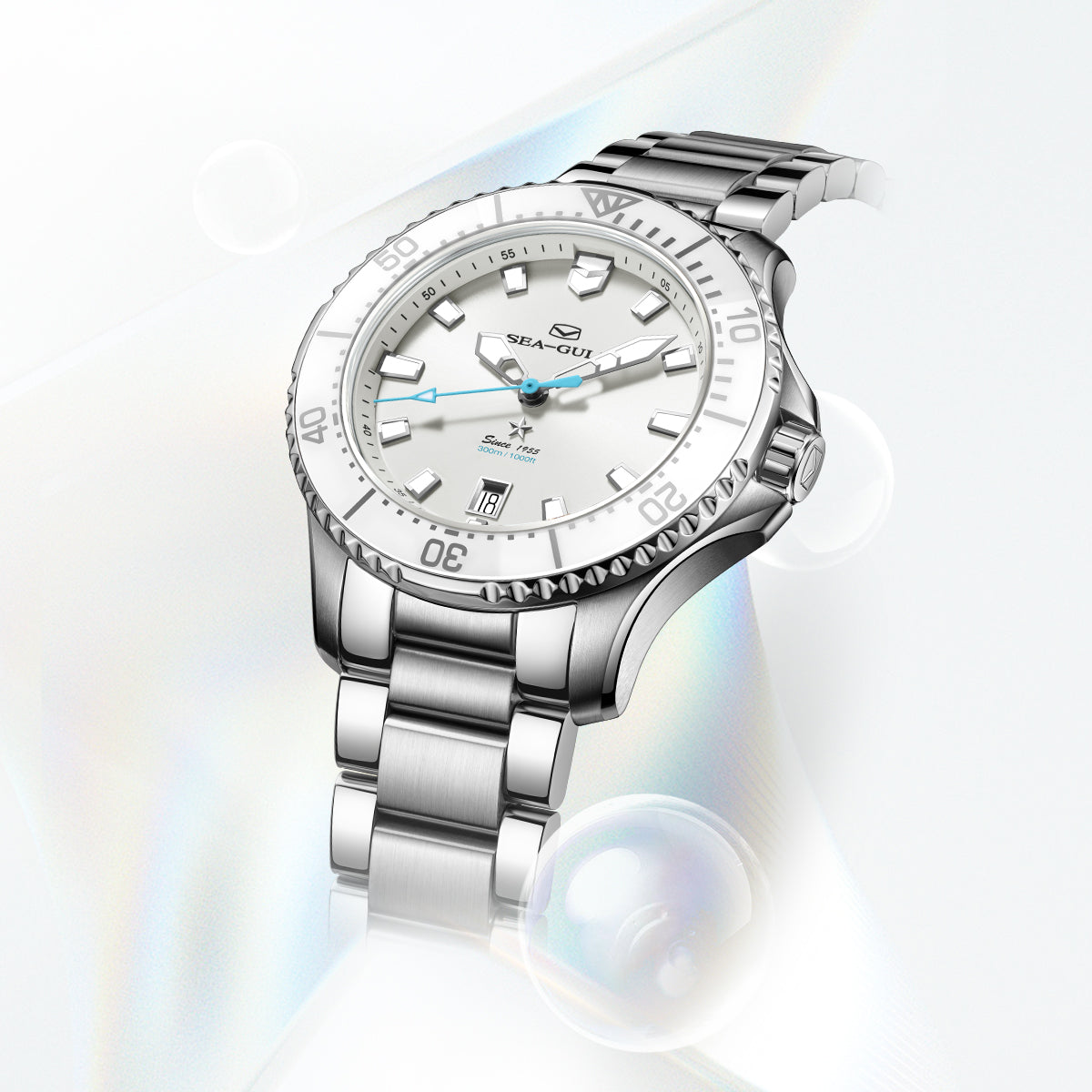 Ocean Series Pro 300m Waterproof Mother-of-pearl Dial Lady's Dive Watch 40mm