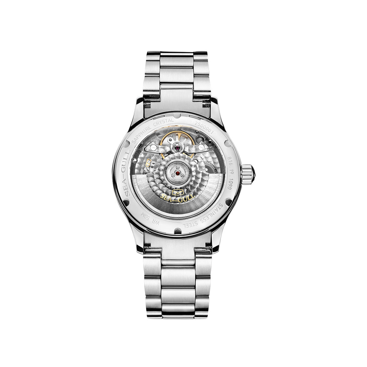 rim シーガル Open Heart Flywheel Guilloché Dial Automatic Watch 39mm