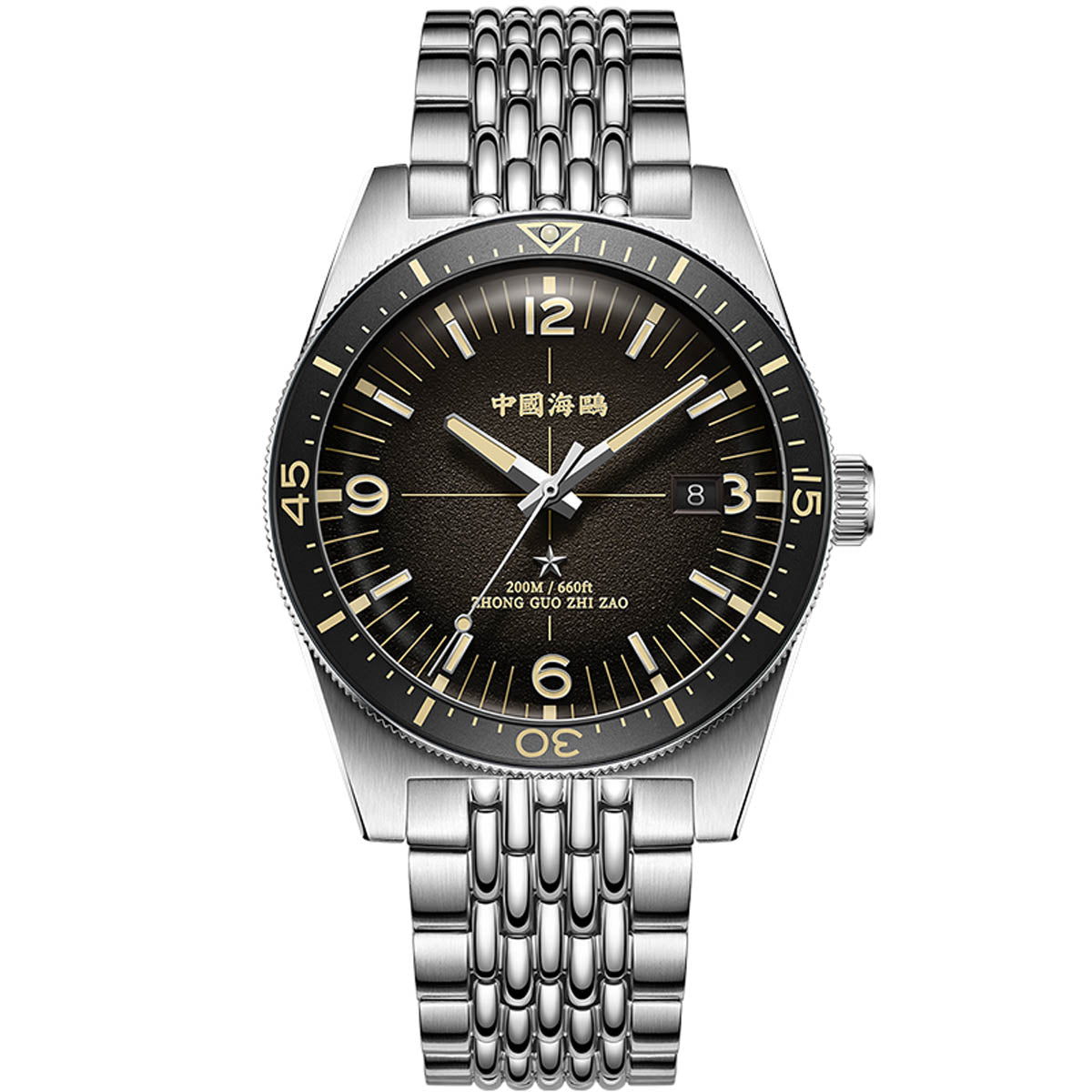 Ocean Series 1984 Antarctic Expedition Calendar Luminous Vintage Dive Watch 40mm