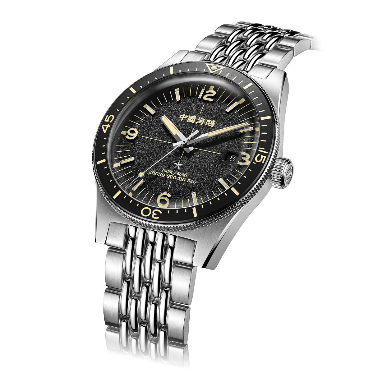 Ocean Series 1984 Antarctic Expedition Calendar Luminous Vintage Dive Watch 40mm