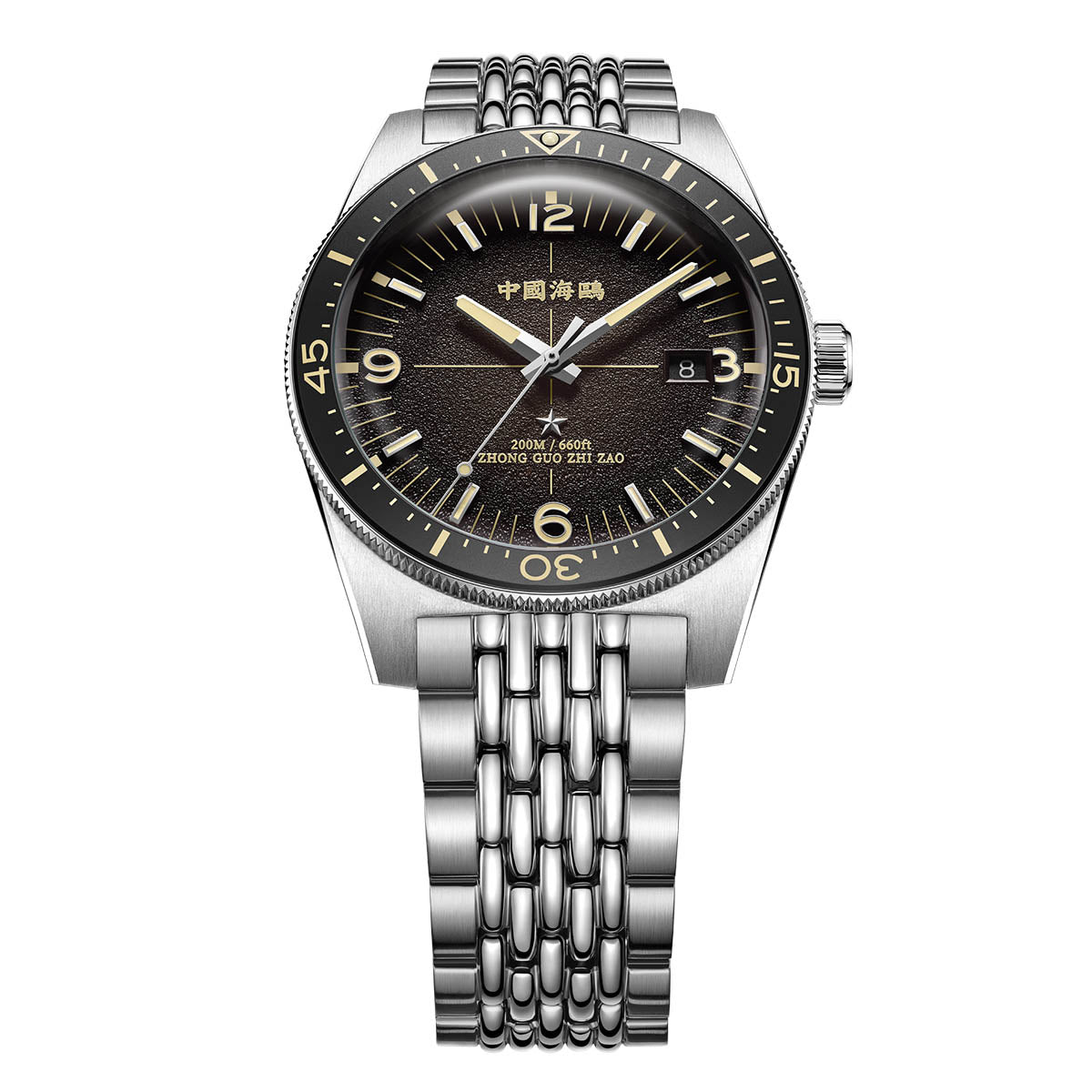 Ocean Series 1984 Antarctic Expedition Calendar Luminous Vintage Dive Watch 40mm