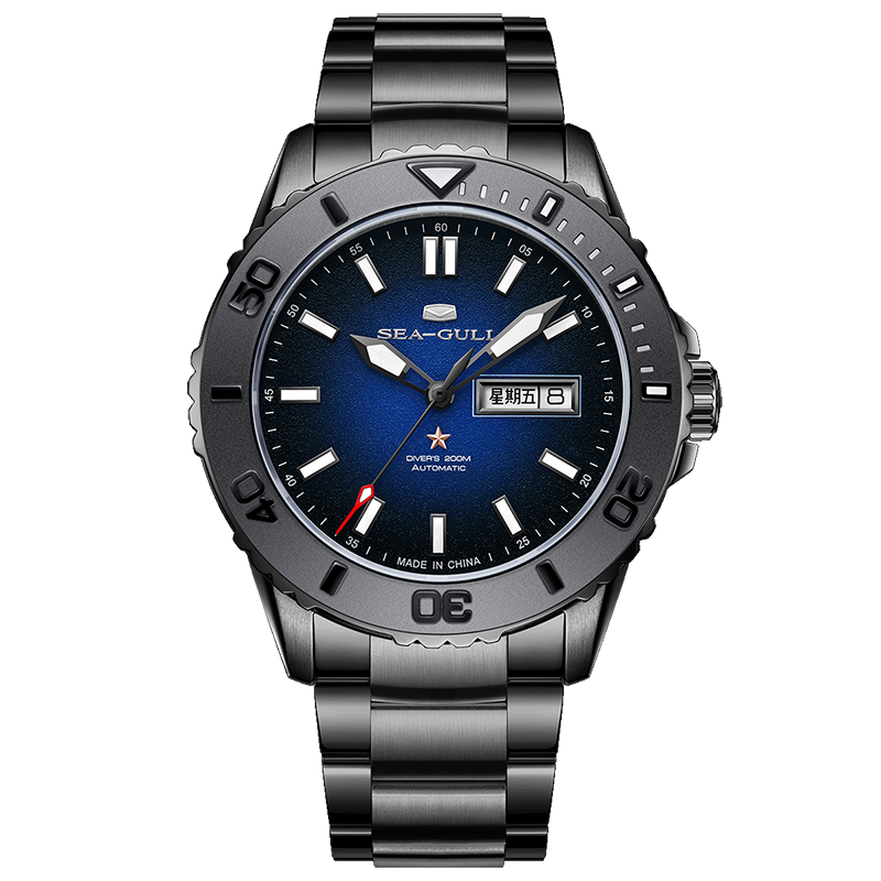 Seagull Ocean Series 200m Waterproof Sparkling Dial Day-date