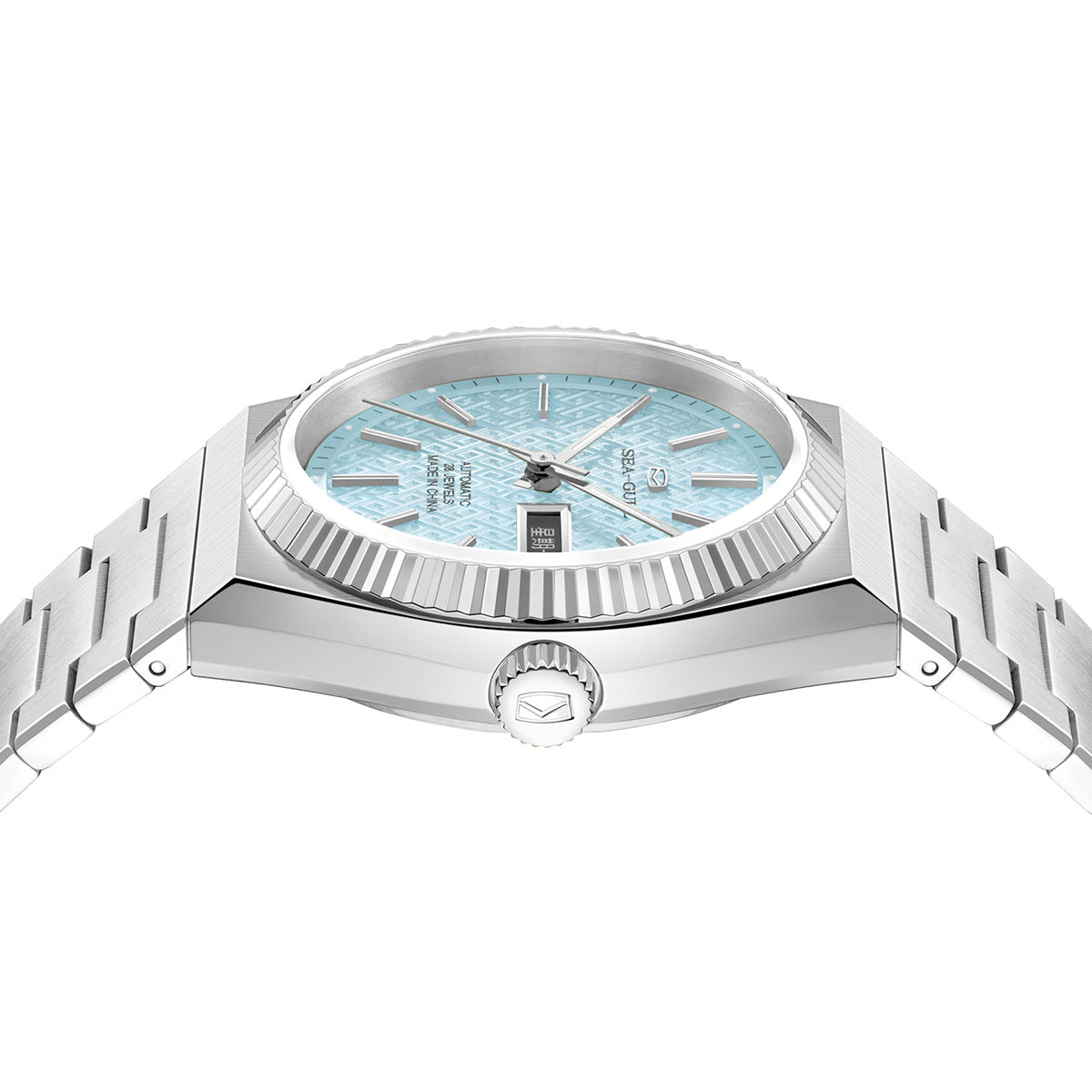 Ancient Cloud Motif Dial Date-day Calender Reissue Automatic Dress Watch 38mm