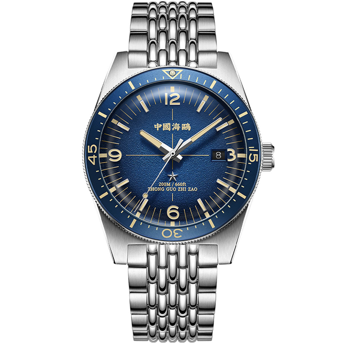 Ocean Series 1984 Antarctic Expedition Calendar Luminous Vintage Dive Watch 40mm
