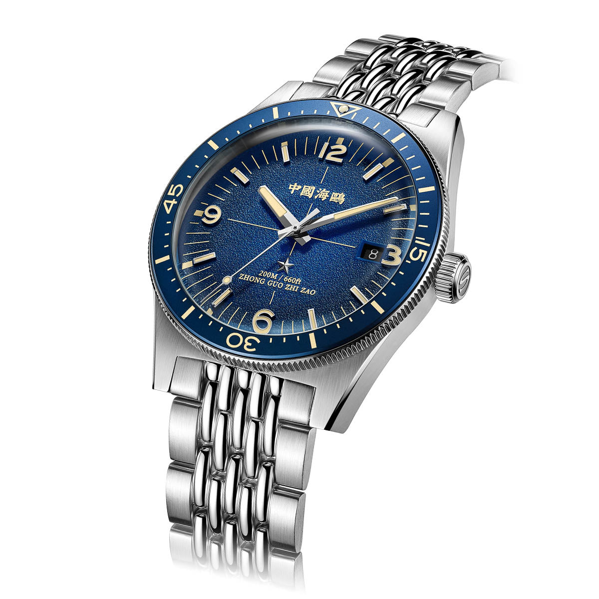 Ocean Series 1984 Antarctic Expedition Calendar Luminous Vintage Dive Watch 40mm