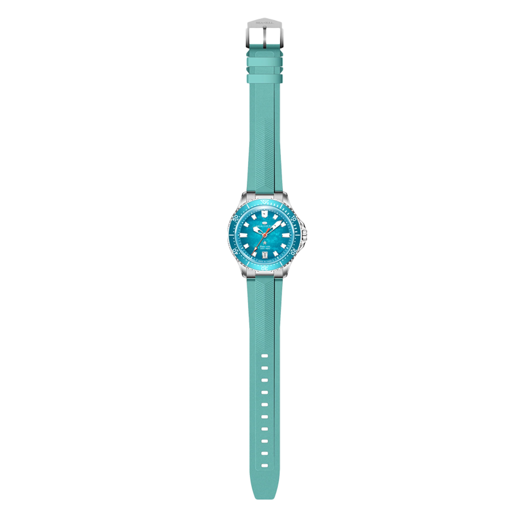 Ocean Series 200m Metallic Gradient Dial Calendar Dive Watch 39mm