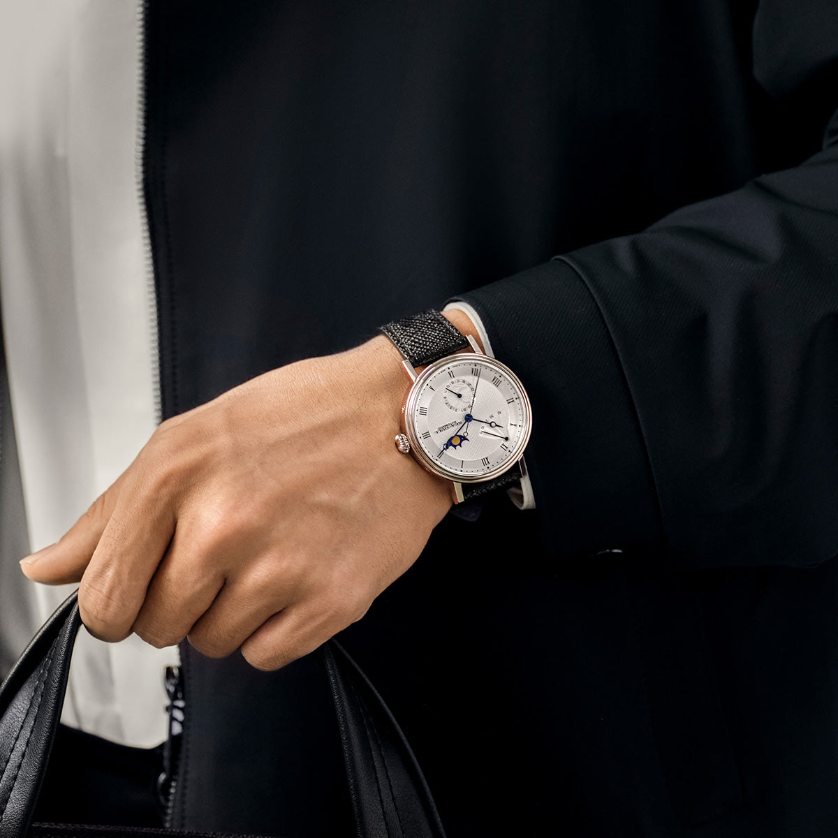 Seagull Moon Phase Calendar Business Men's Mechanical Watch 6092