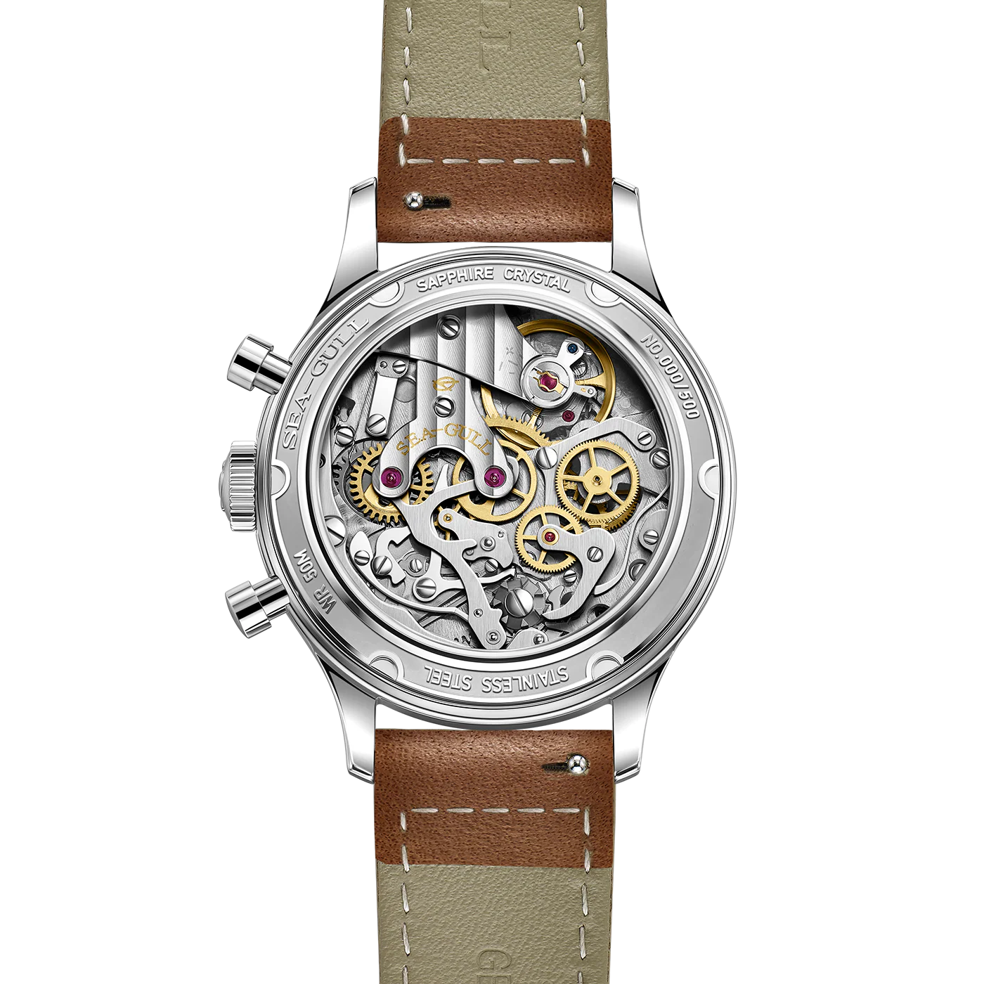 Seagull 1963 Polar Night Edition Panda Eye Chronograph Watch 37.3mm