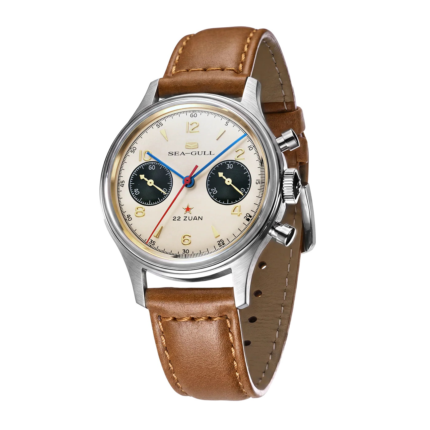 Seagull 1963 Polar Night Edition Panda Eye Chronograph Watch 37.3mm