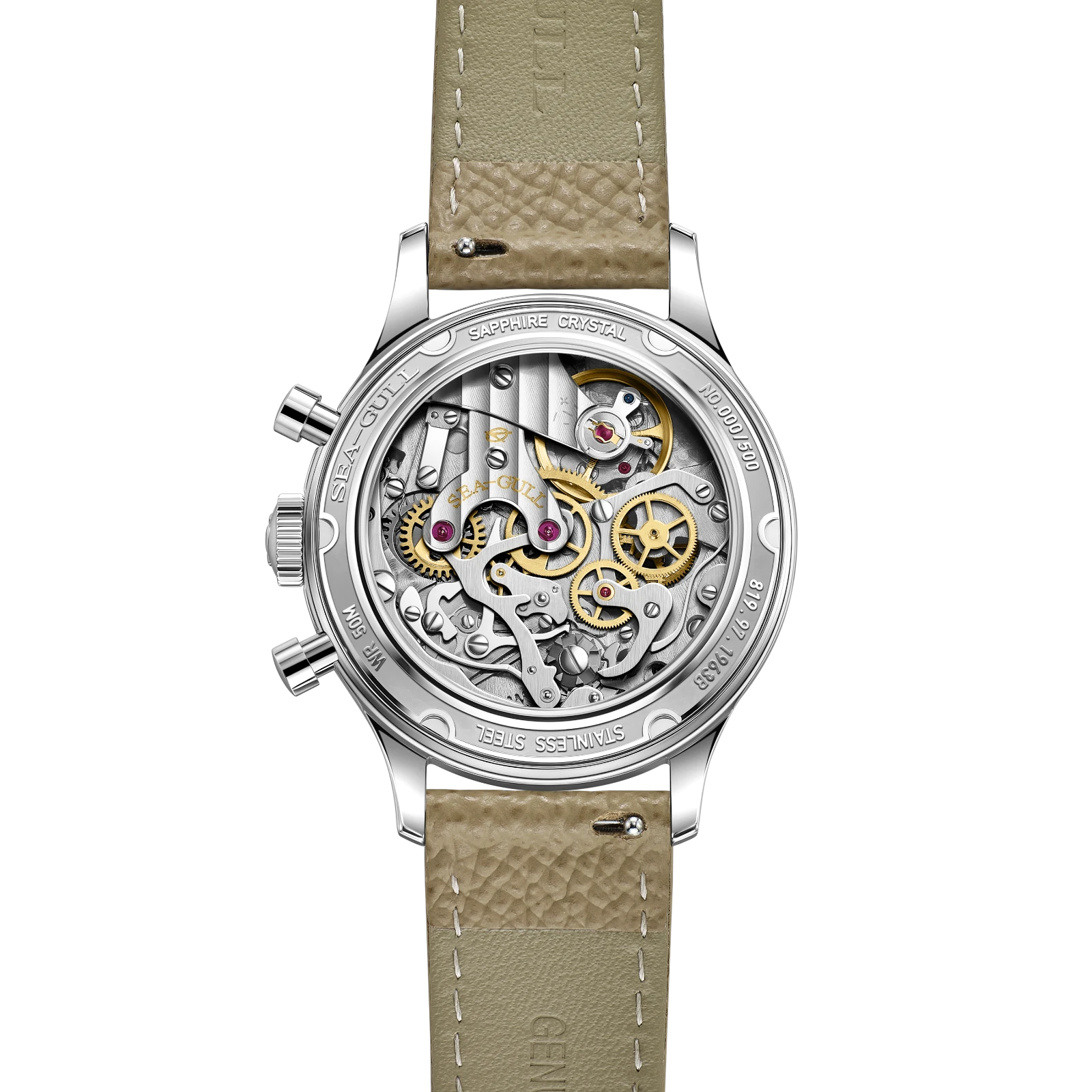 Seagull 1963 Aurora Edition Chronograph Watch 37.3mm