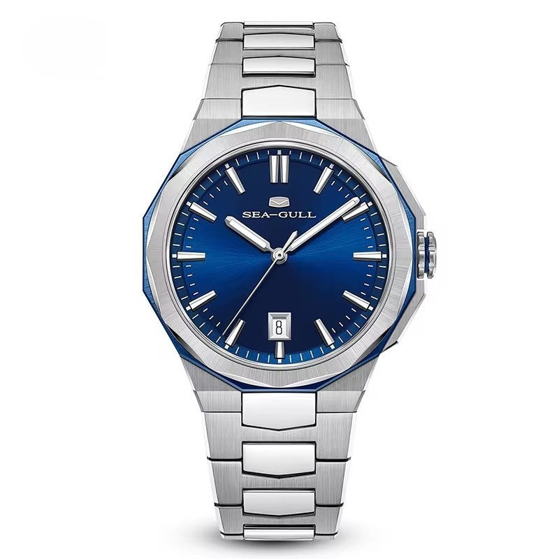 Extraordinary Series Polygonal Bezel Solid-color Sunburst Dial Dress Watch 40mm Extraordinary Series Polygonal Bezel Solid-color Sunburst Dial Dress Watch 40mm