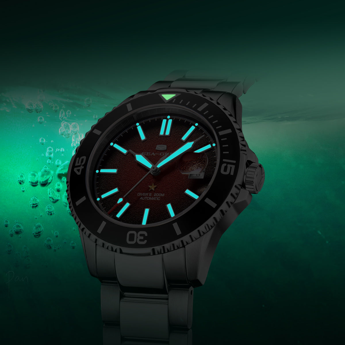 Ocean Series Matte Dial Diving Watch 44mm